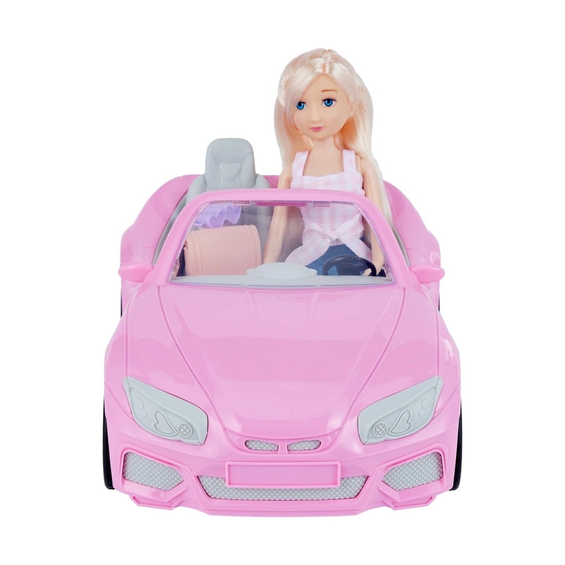 3 4 Piece Fashion Doll Sports Car Playset, 3 of 10