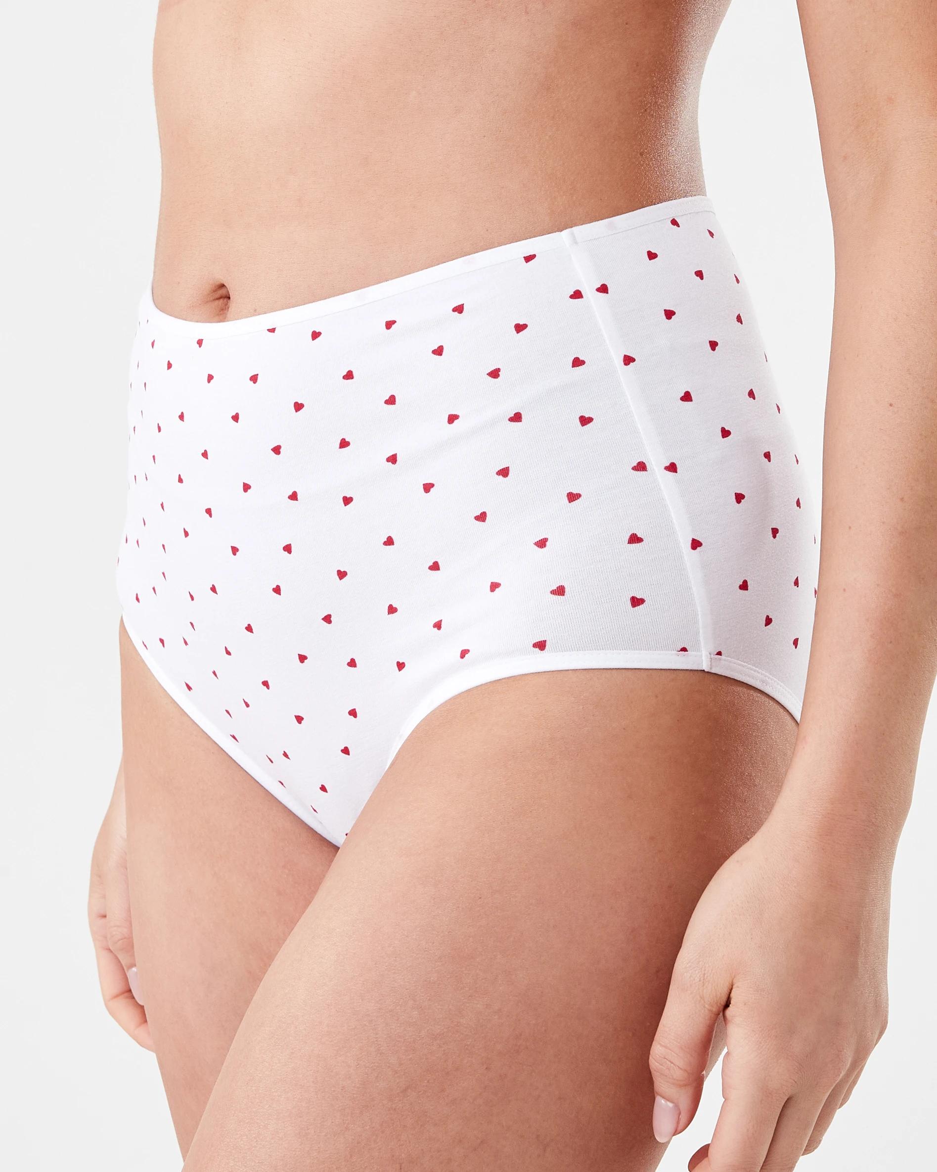 8 5 Pack Cotton Stretch Full Briefs Mini Heart, 8 of 10