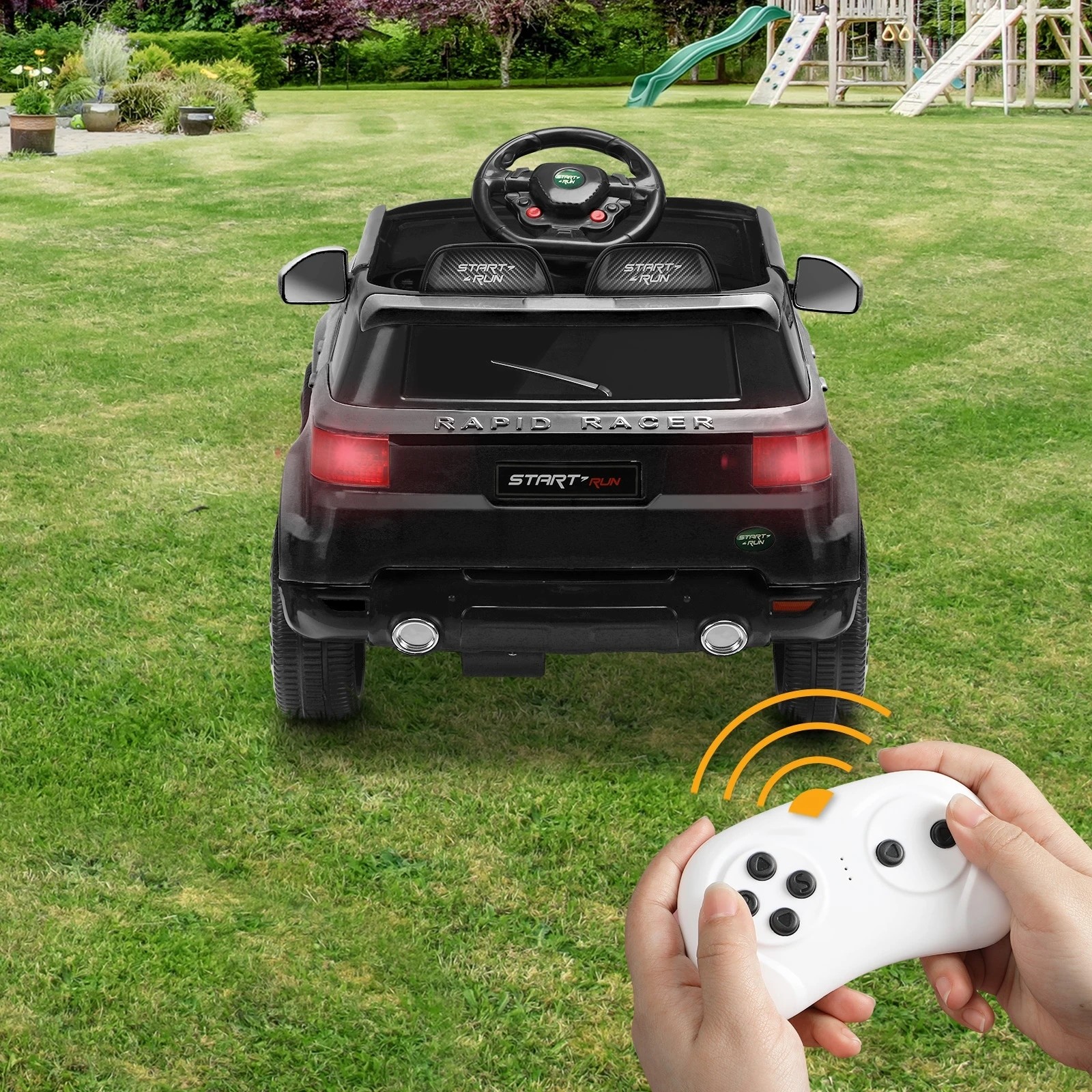 8 Mazam Ride On Car Electric Vehicle Toy Remote Cars Kids Gift Mp3 Led Light 12v
 - Black, 8 of 10