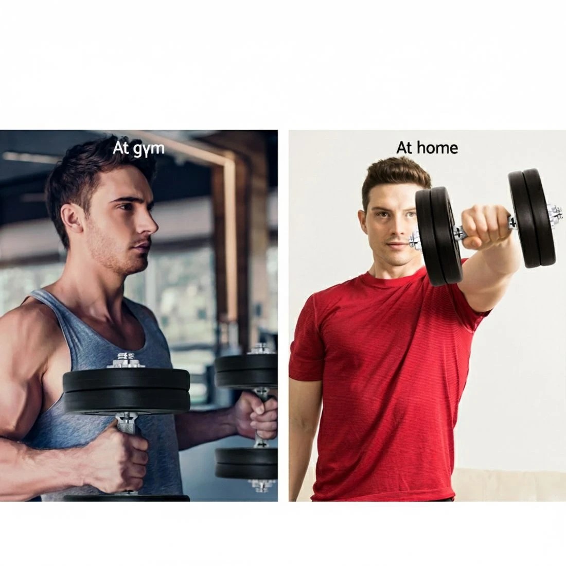 6 Everfit 25kg Dumbbell Set Weight Plates Dumbbells Lifting Bench - Silver, 6 of 6