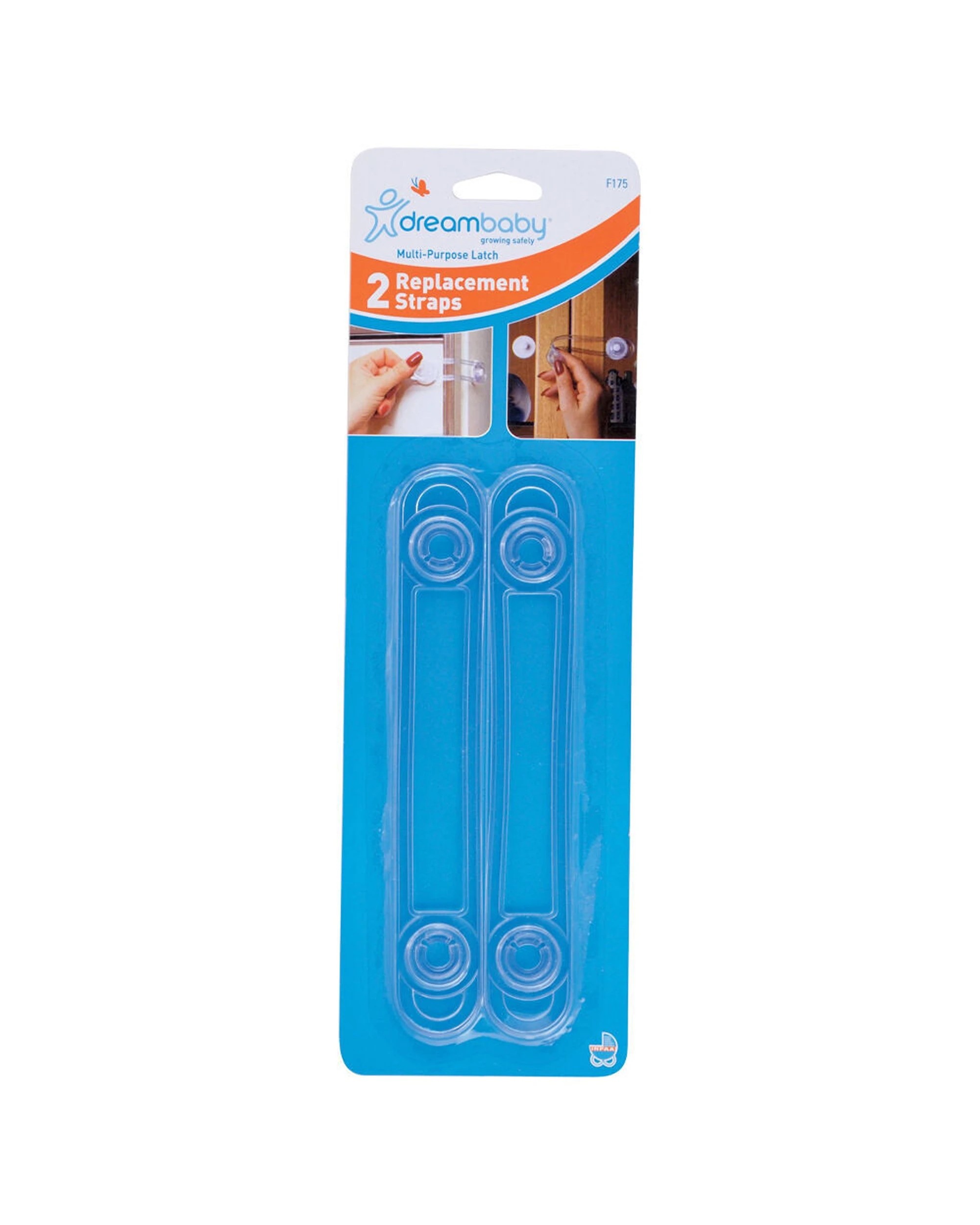 2 Dreambaby 3x 2pc Multi Purpose Latches Replacement Straps Adhesive Backing - Blue, 2 of 4