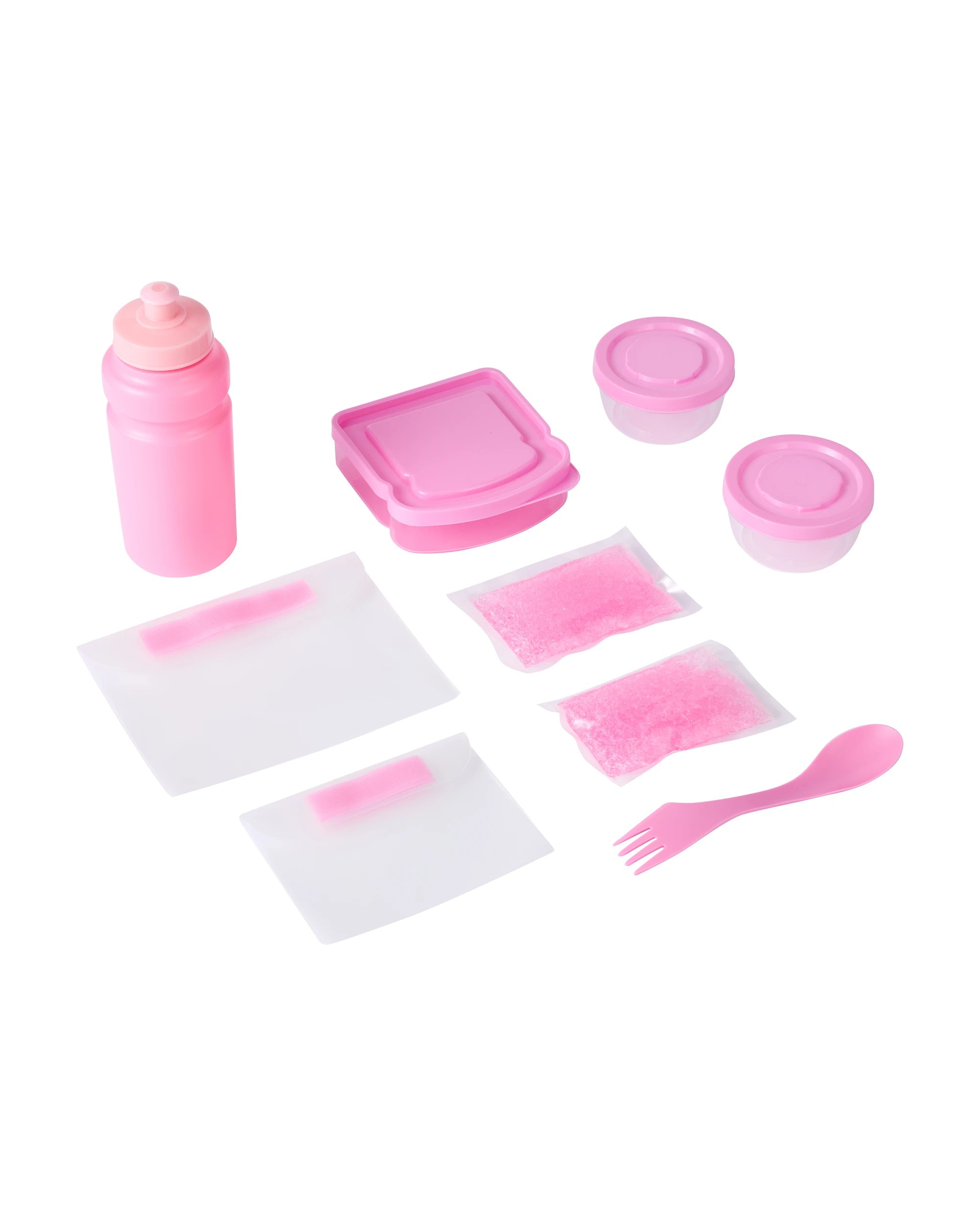 3 10 Piece Pink Tie Dye Lunch Set, 3 of 8