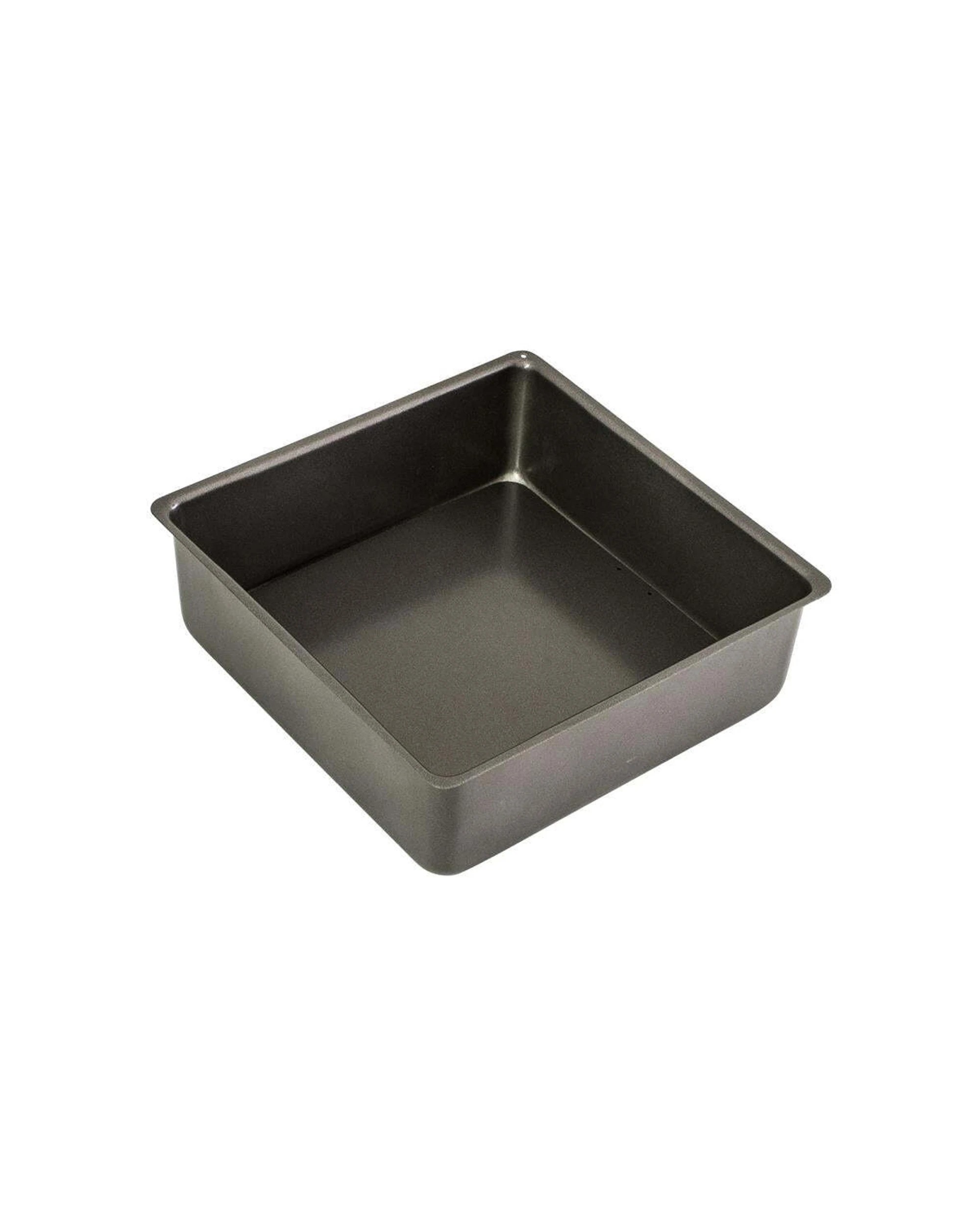 2 Bakemaster Loose Base Carbon Steel 20cm Square Cake Pan 7cm Deep Non-stick - Grey, 2 of 3