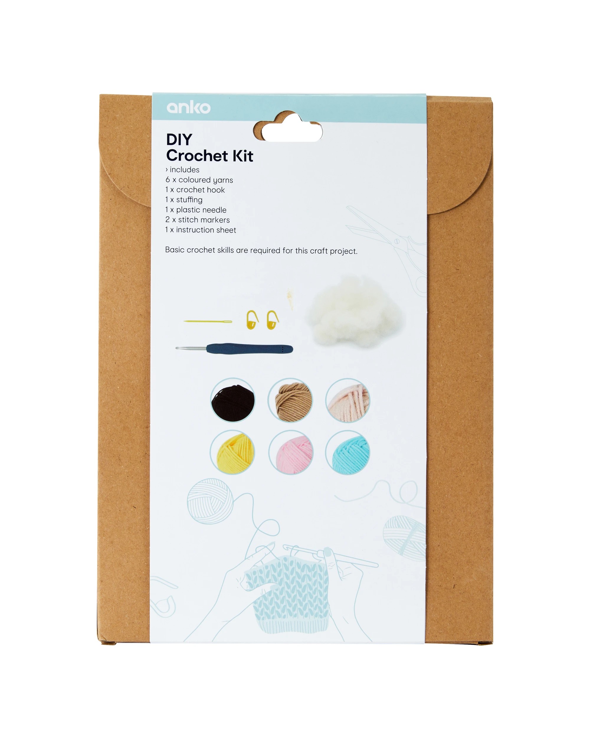 3 DIY Crochet Kit - Highland Cow, 3 of 3