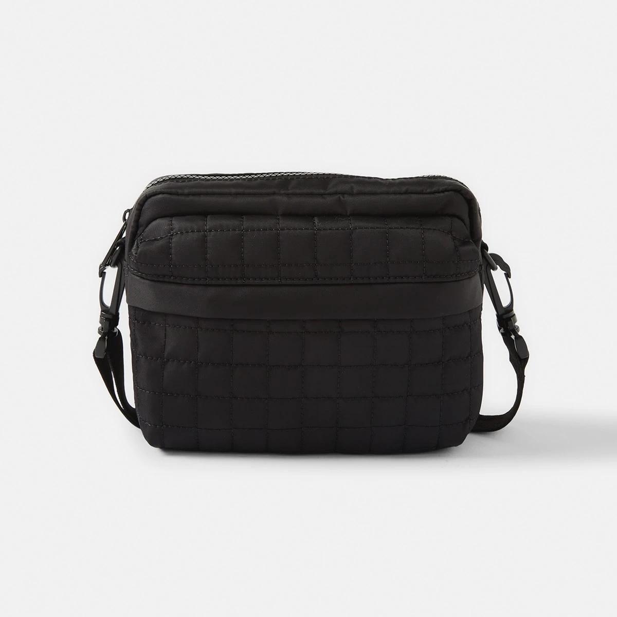 1 Quilted Crossbody Bag Black, 1 of 6