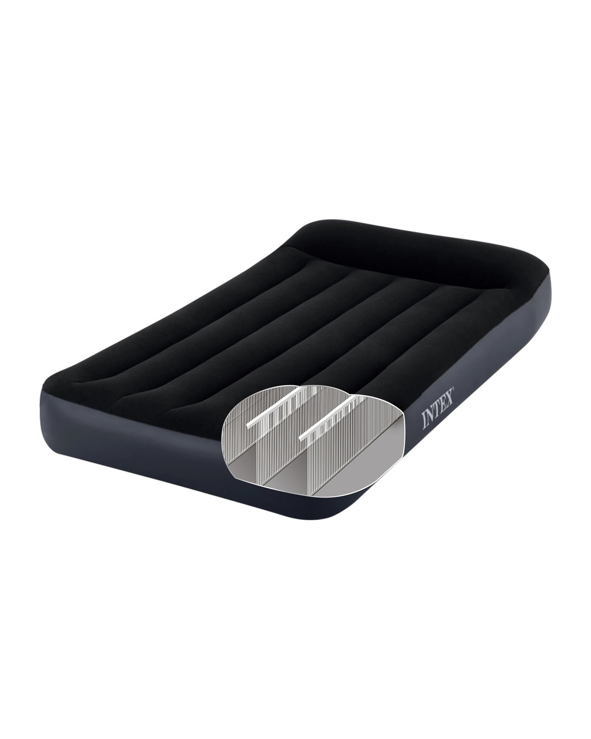 8 Intex Twin Dura Beam Pillow Rest Classic Airbed Mattress - Black, 8 of 10