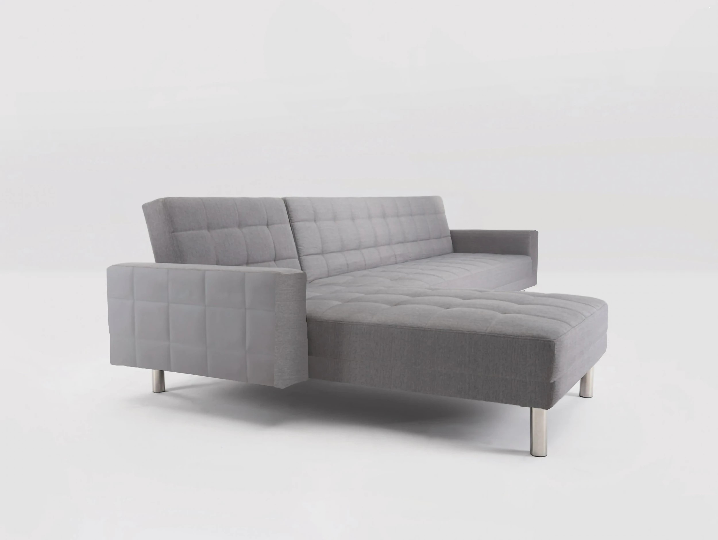 5 Foret 5 Seater Sofa Bed Modular Corner Lounge Recliner Chaise Couch Fabric Grey, 5 of 9