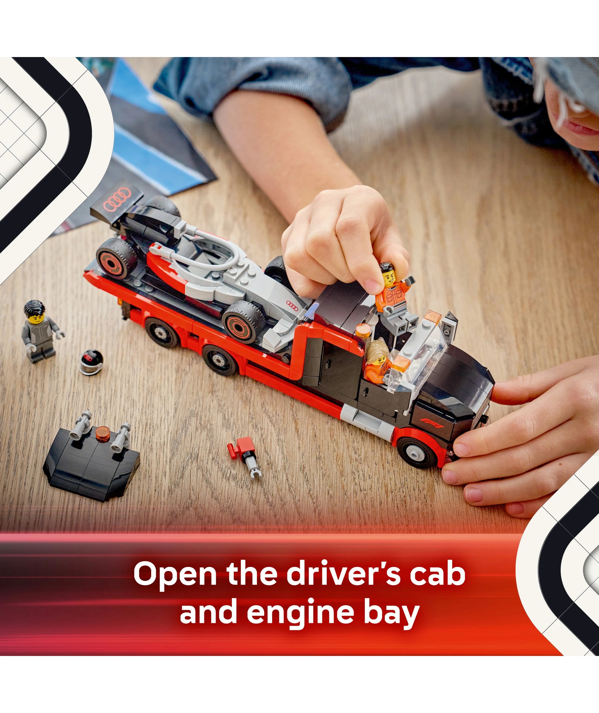 5 LEGO City F1 Display Truck with Audi F1 Race Car 60493, 5 of 10