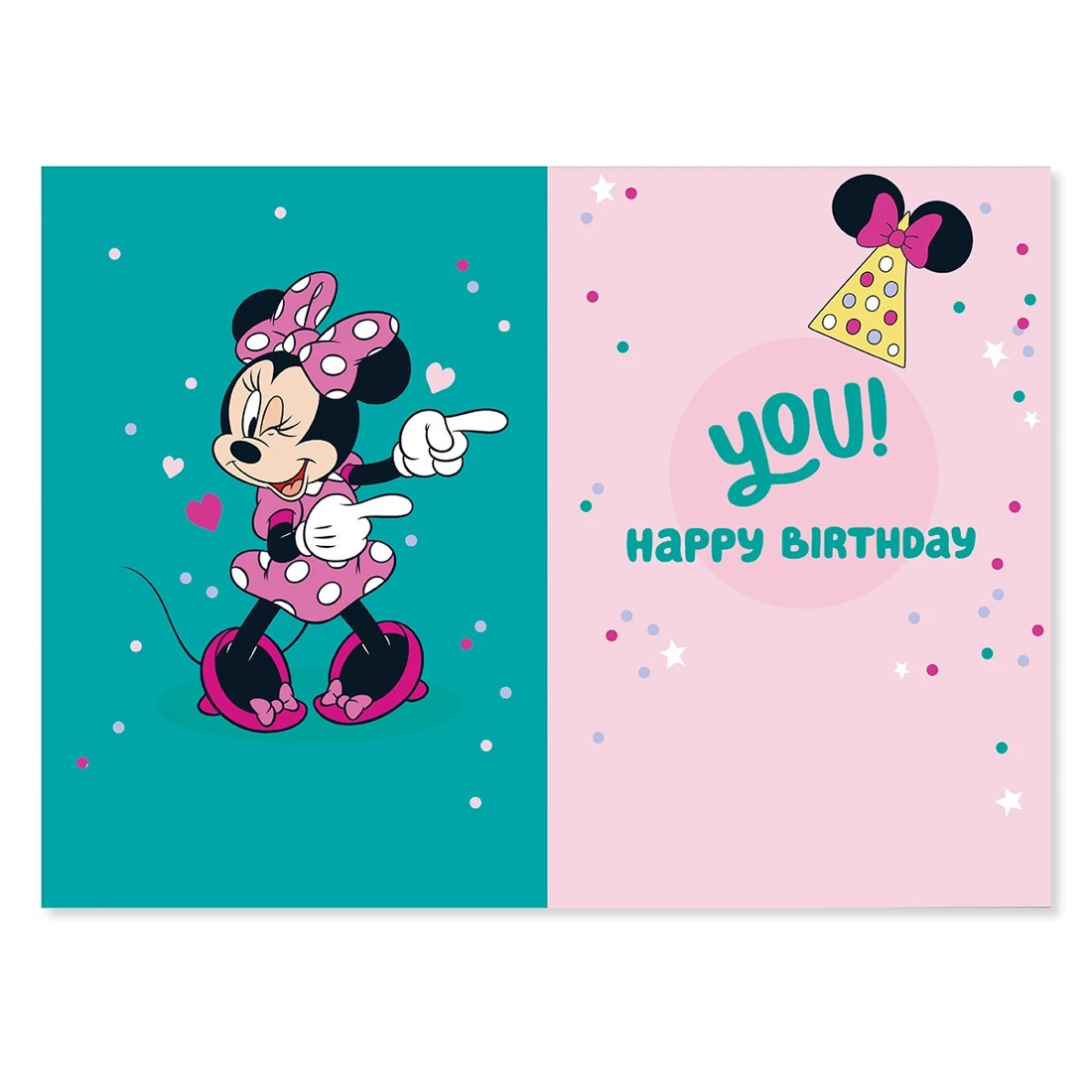 2 Connections from Hallmark 1st Birthday Card - Disney Minnie Mouse, 2 of 3
