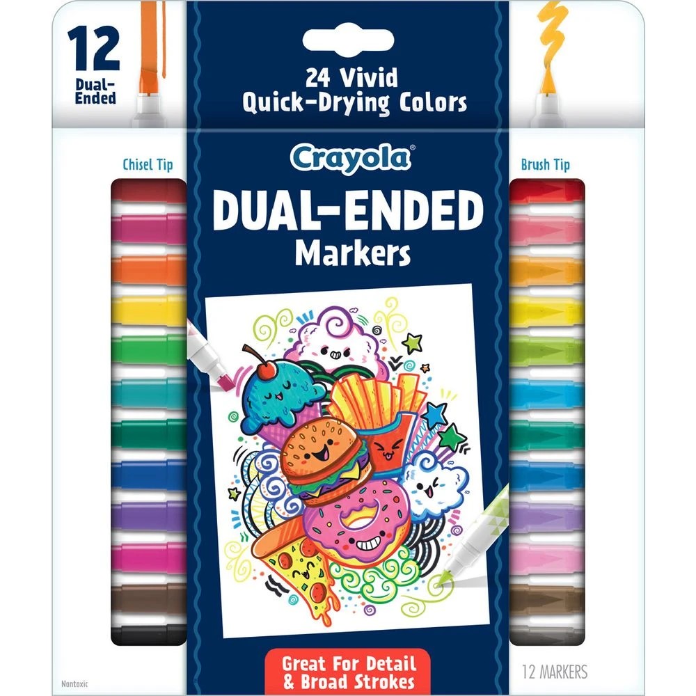 1 Crayola Dual-Ended Markers 12 Pack, 1 of 5