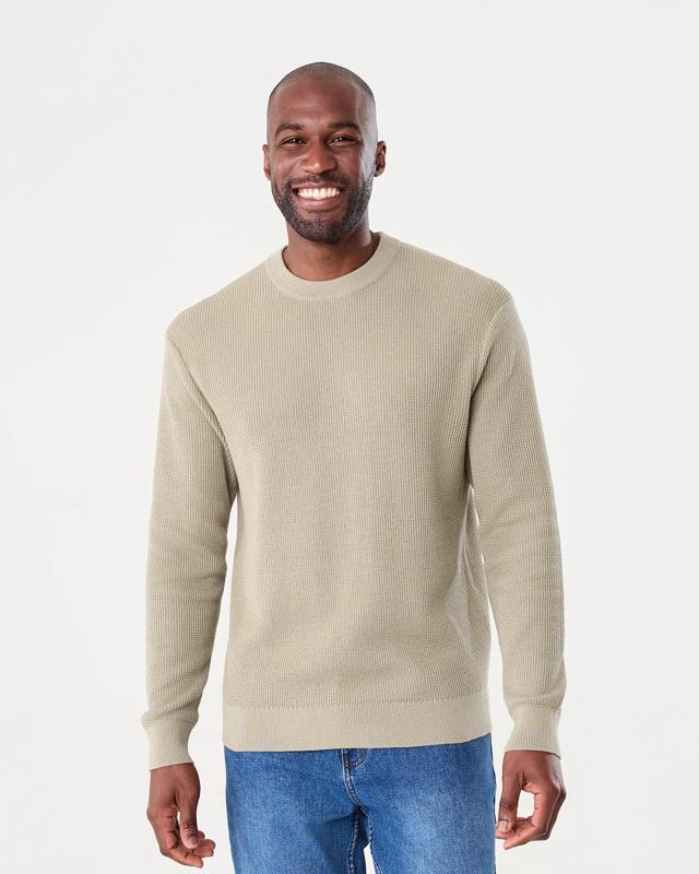 Lightweight Crew Neck Knit Ju