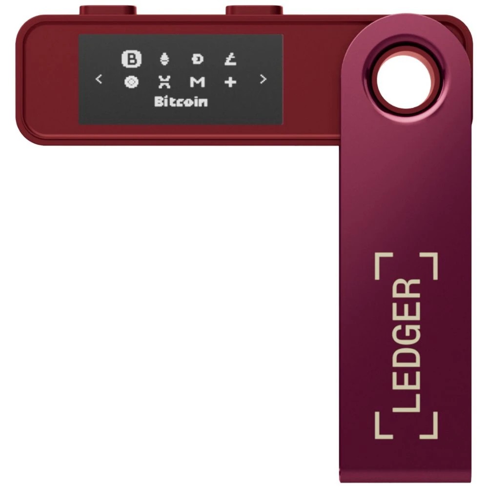 3 Ledger Nano S Plus Crypto Wallet Crimson Magenta, 3 of 5