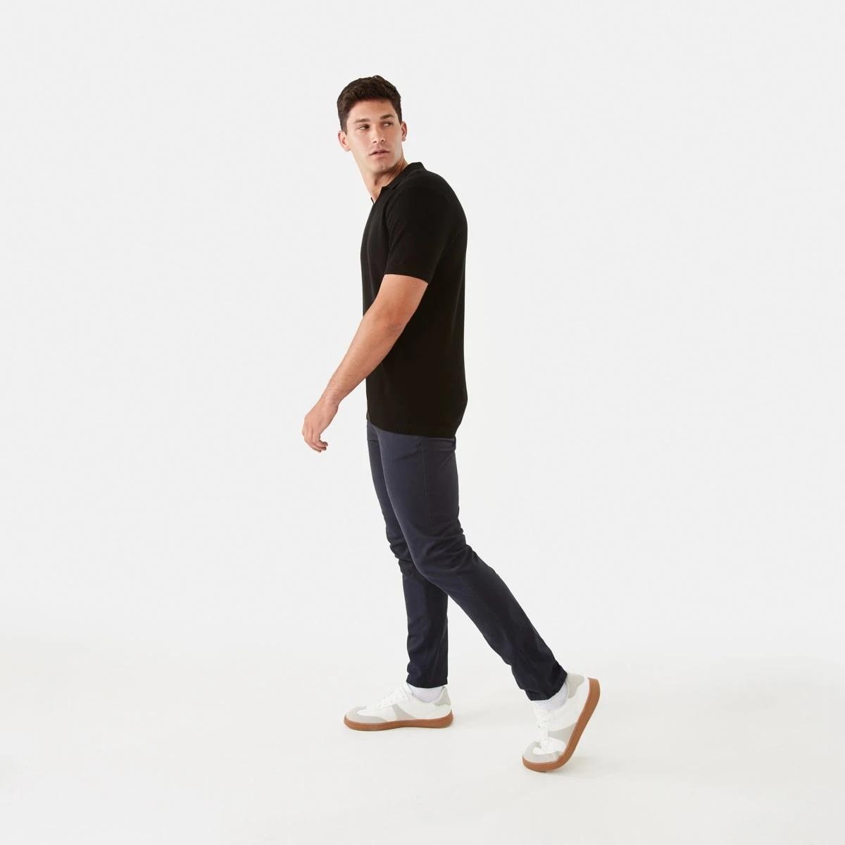 3 Slim Stretch Chino Pants WASHED NAVY, 3 of 6