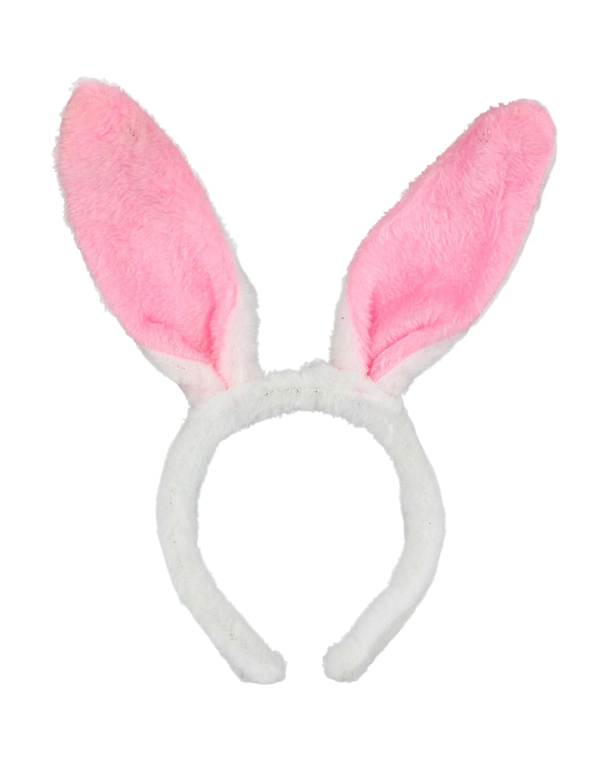 1 JDParty Plush Pink & White Bunny Ears Headband - Pink &amp; White, 1 of 1