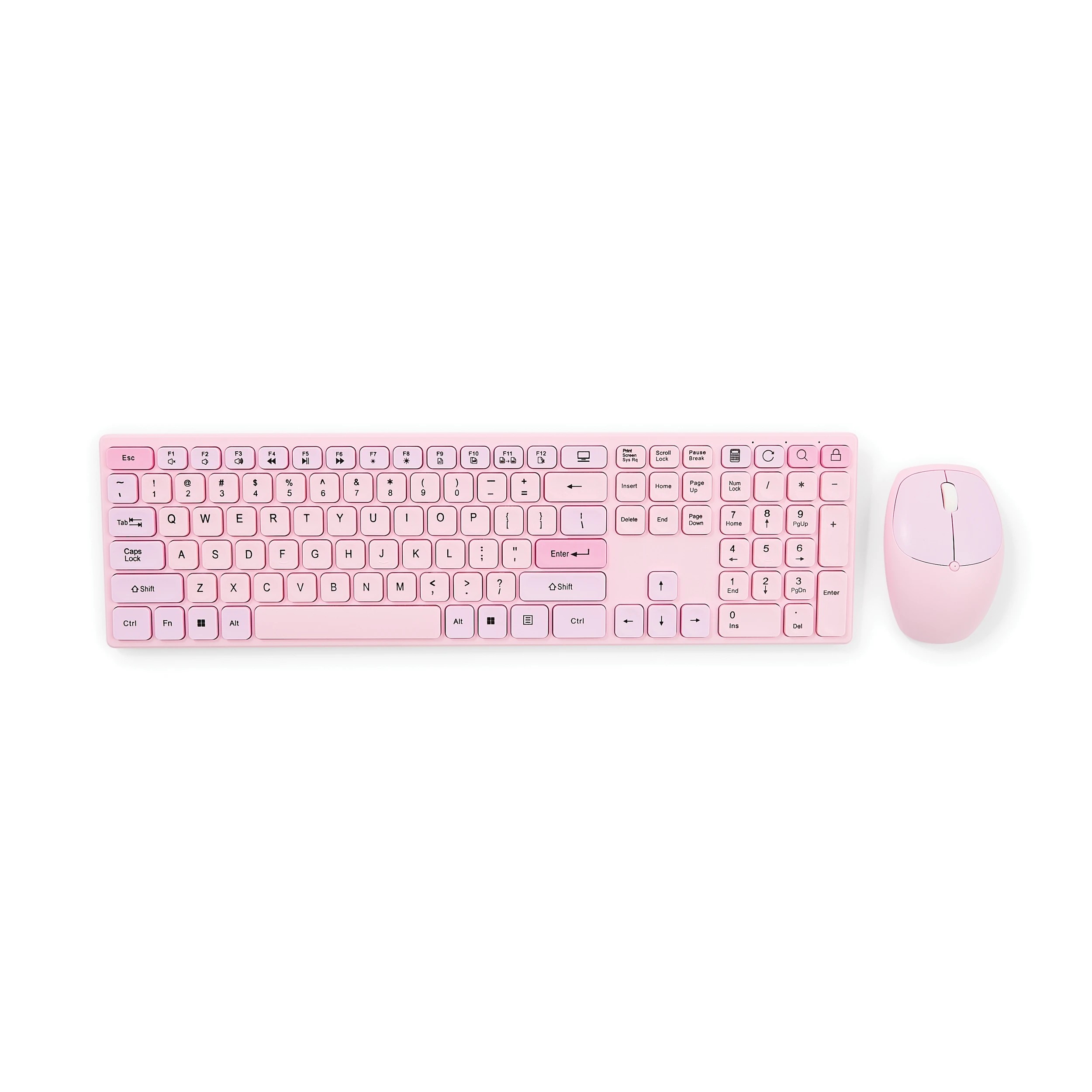2 Wireless Keyboard and Mouse - Pink, 2 of 8