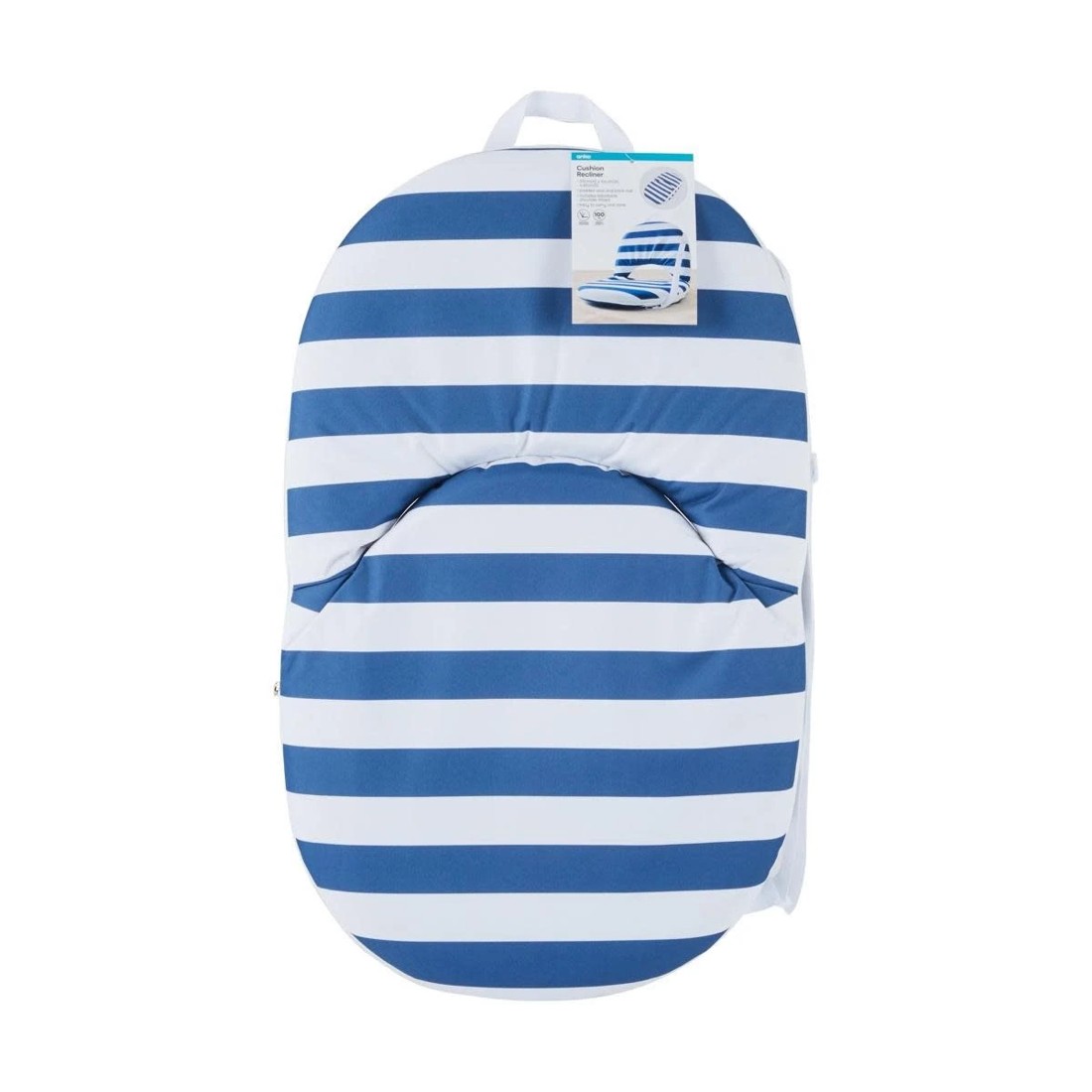 8 Cushion Recliner - Blue Stripe, 8 of 8