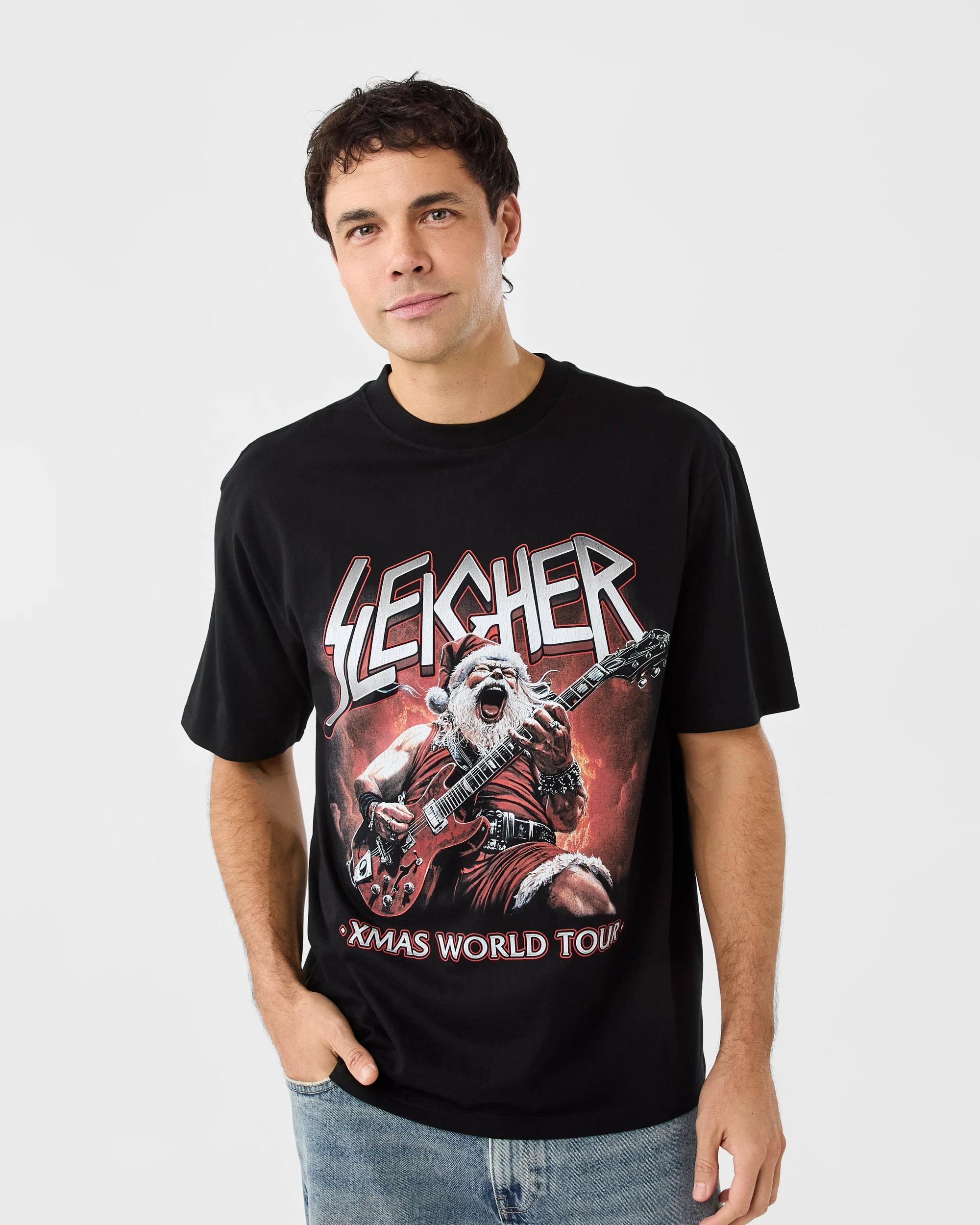 1 Oversized Christmas T-shirt Blk Xmas, 1 of 6