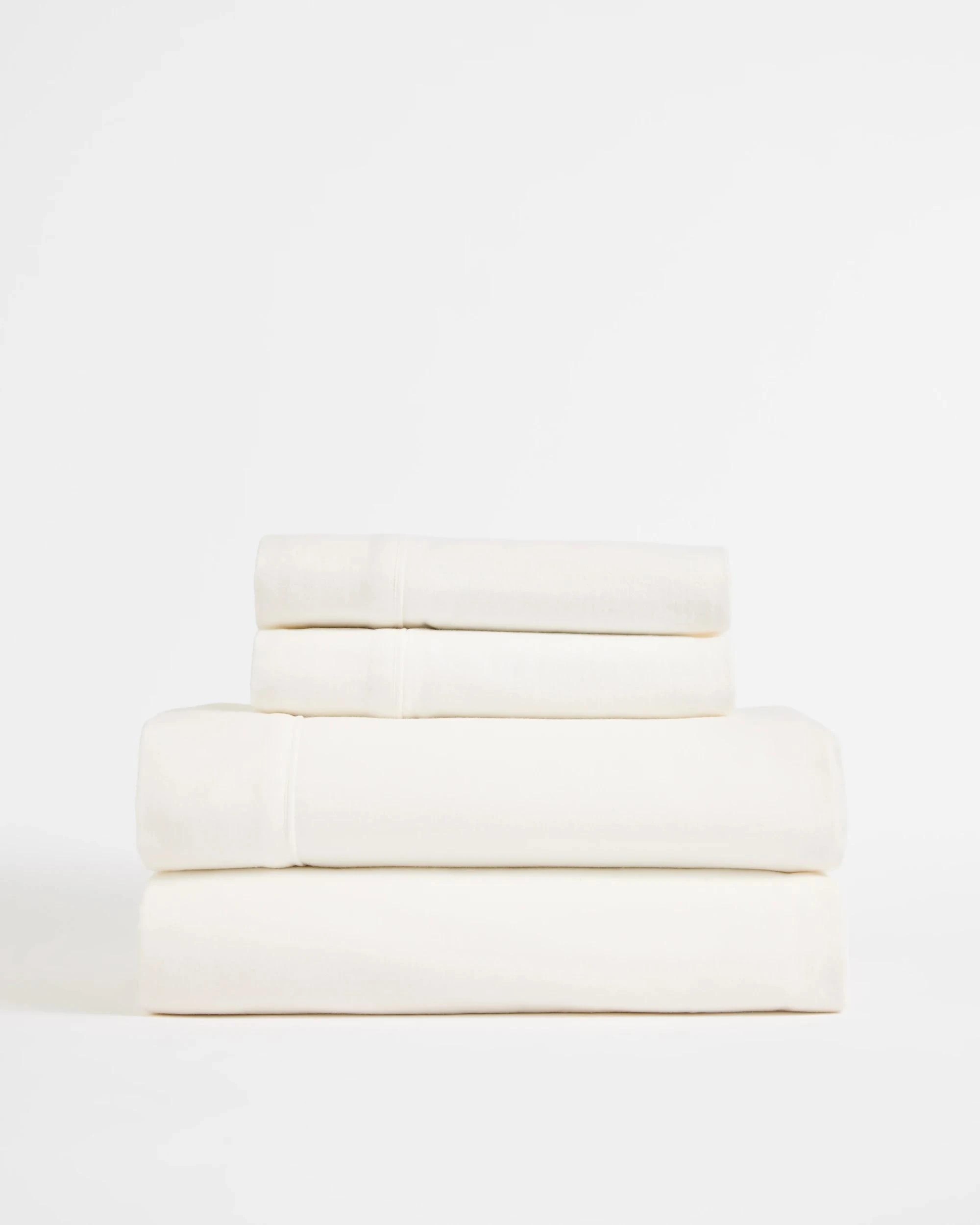 4 Target Kai Flannelette Sheet Set - King Single Bed - White, 4 of 4