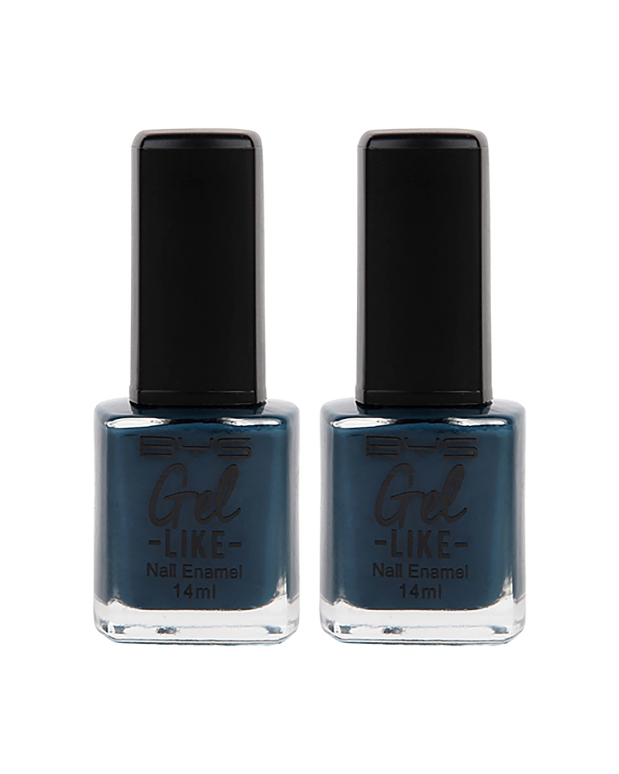 1 BYS 2PK BYS Gel-Like Cool Surf Nail Polish Quick Drying Long Wearing Chip Resistant 14ml - Blue, 1 of 1
