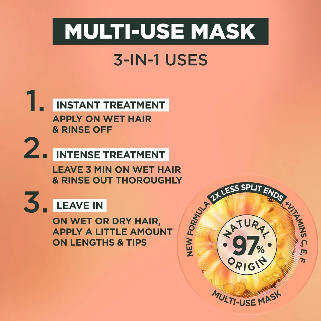 5 Garnier Fructis Glossy Pineapple Hair Food 390ml, 5 of 9