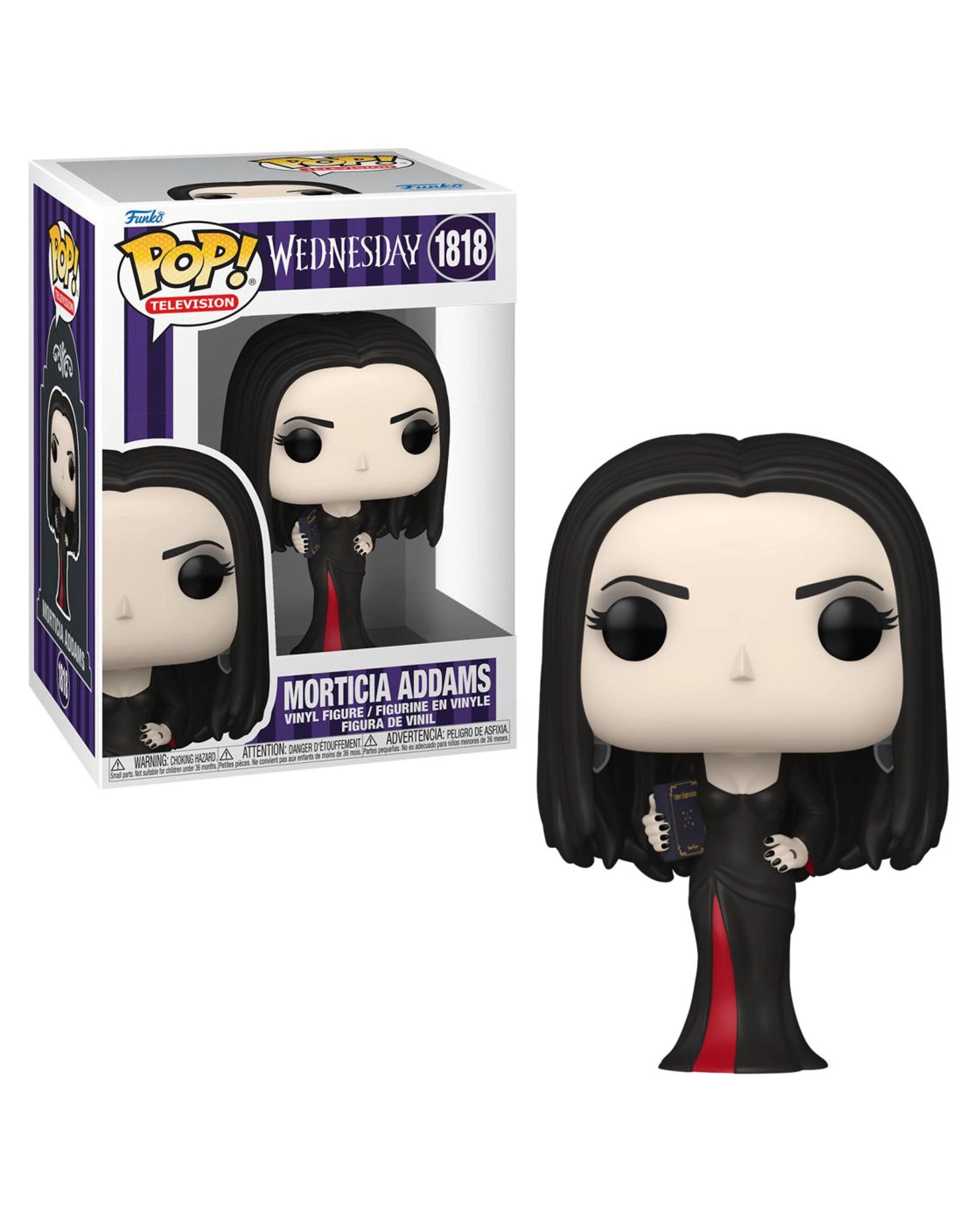 1 Wednesday - TV -  Season 2 Morticia Addams with Book of Shadows Funko POP! Vinyl, 1 of 3
