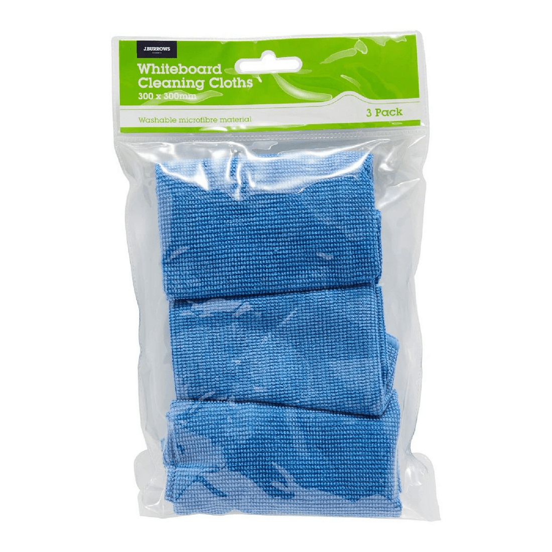 1 J.Burrows Washable Whiteboard Cleaning Cloths 3 Pack, 1 of 2