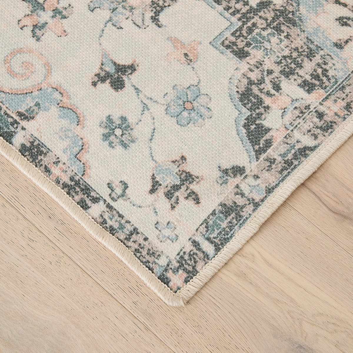 2 Inaya Washable Runner - Blue - 300cm x 80cm, 2 of 8