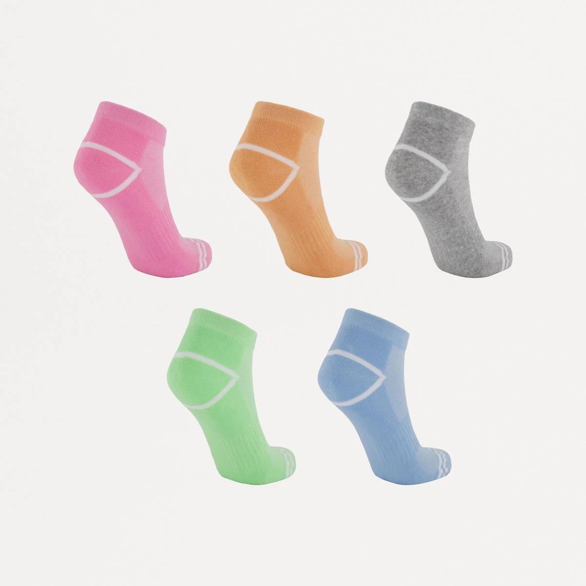 2 5 Pack Active Anklet Socks with Arch Support BRIGHTS, 2 of 3