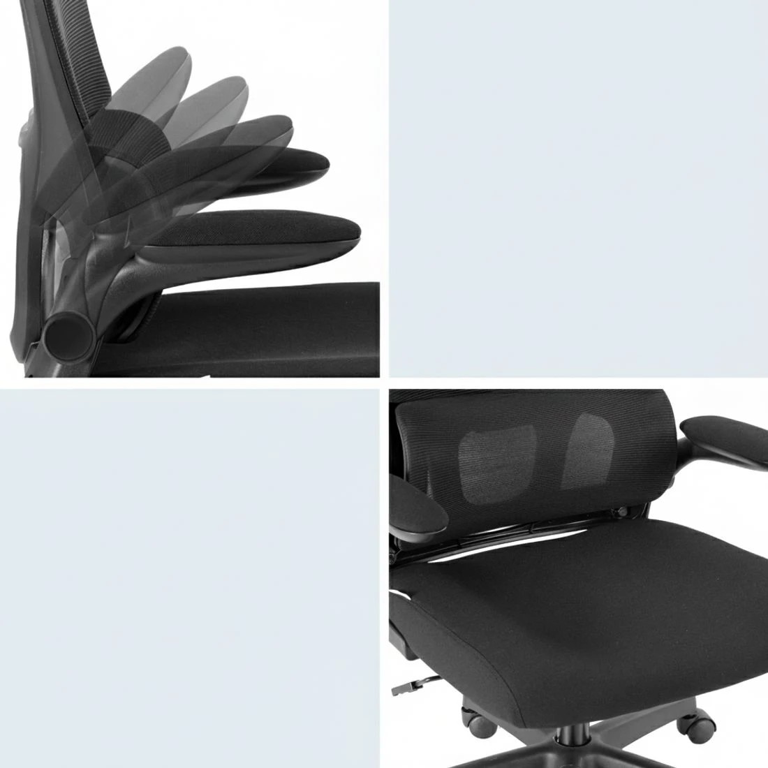5 Artiss Ergonomic Office Chair Mesh Chairs - Black, 5 of 5