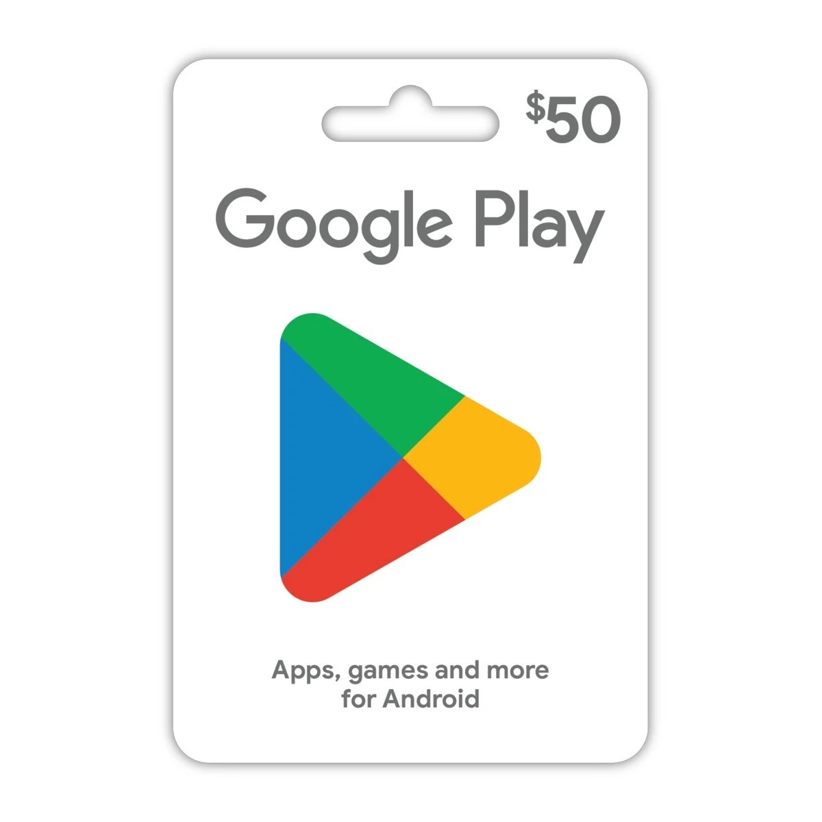 1 Google Play $50 Gift Card