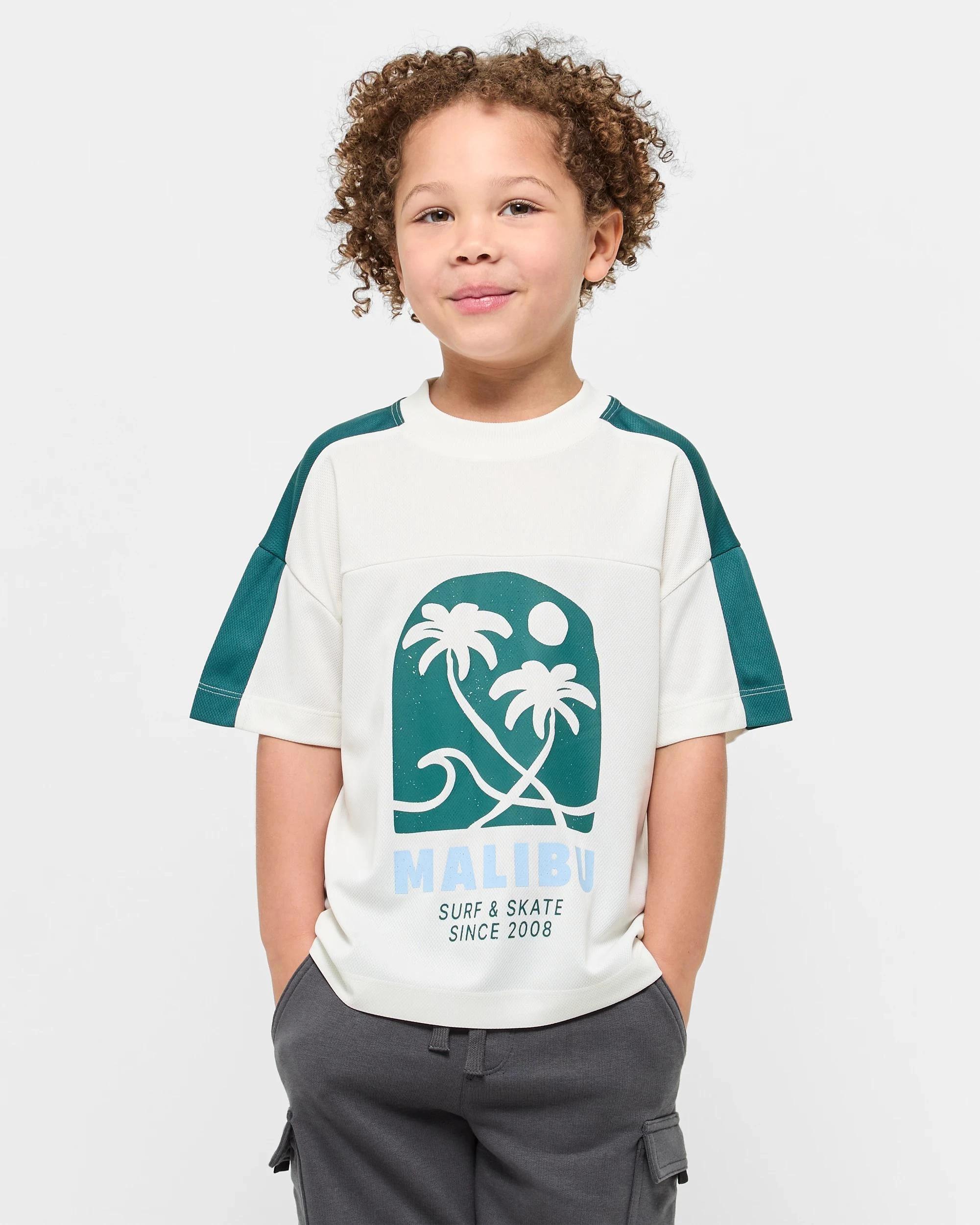 1 Target Spliced Sport Oversized T-shirt MALIBU, 1 of 5