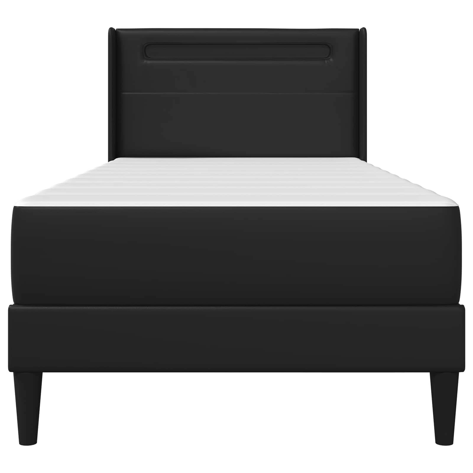 8 Vidaxl Bed Frame With Mattress Black Bed Frame - Black - Single Bed - Black, 8 of 10