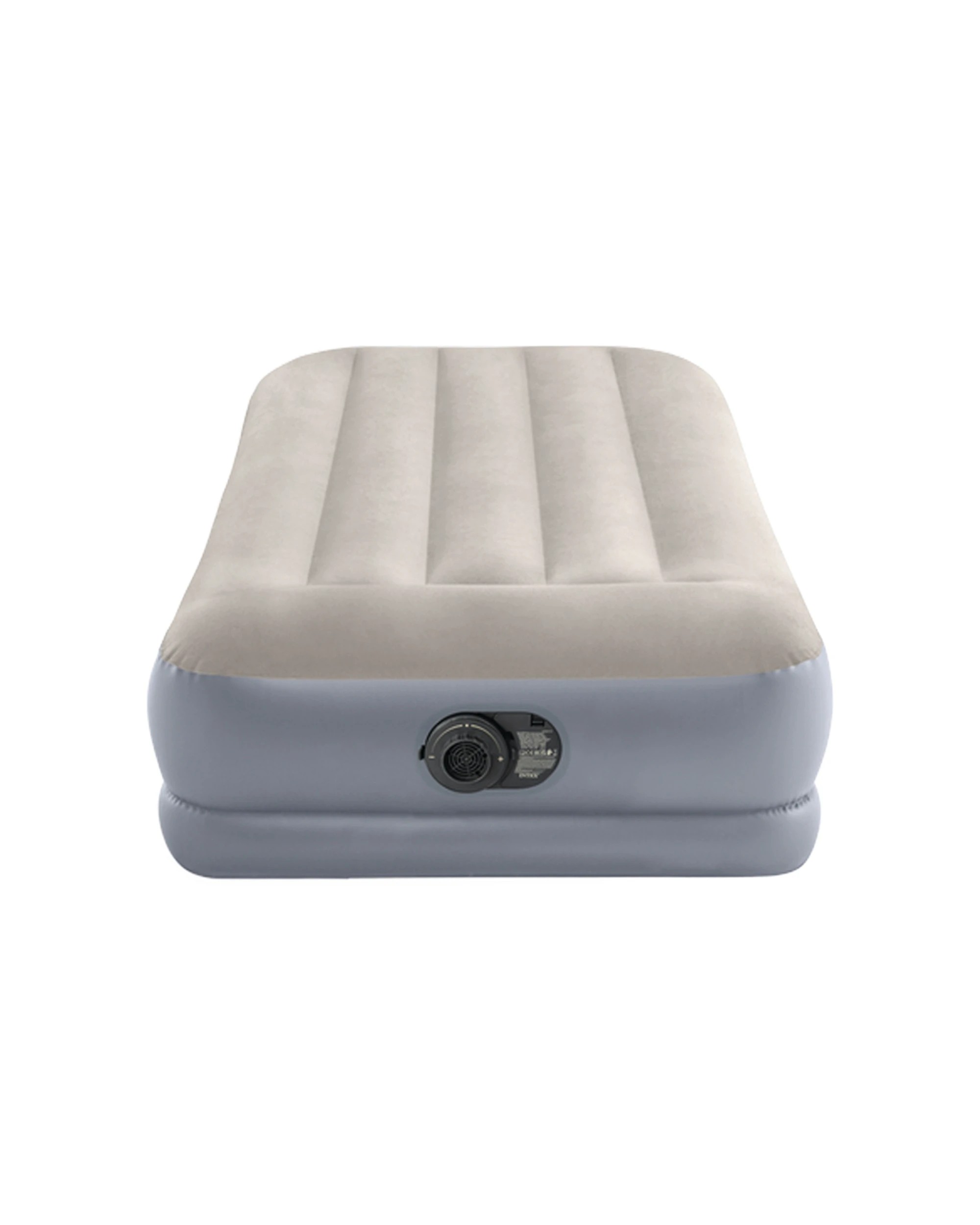 2 Intex Pillow Rest Mid-Rise Airbed w/Fiber-Tech Bip - Single Bed - Beige, 2 of 4
