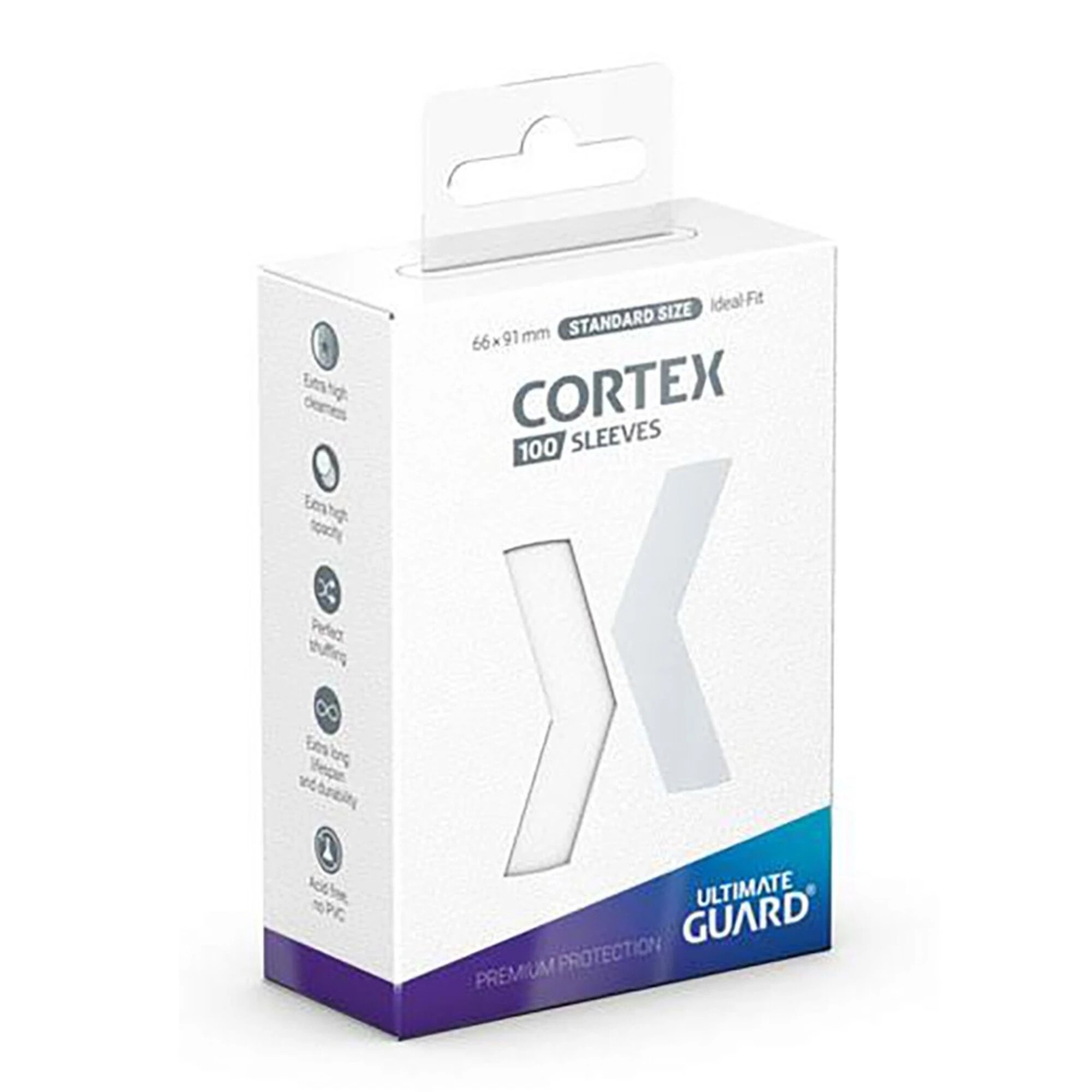 1 Ultimate Guard TCG - CORTEX Trading Card Sleeves 100-Pack - White, 1 of 4