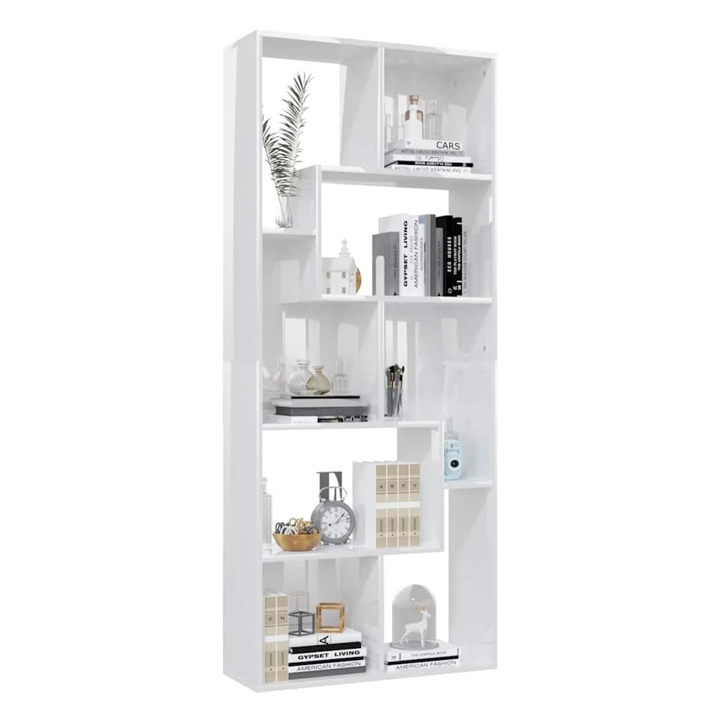 4 vidaXL Book cabinet Ample Storage - White, 4 of 10