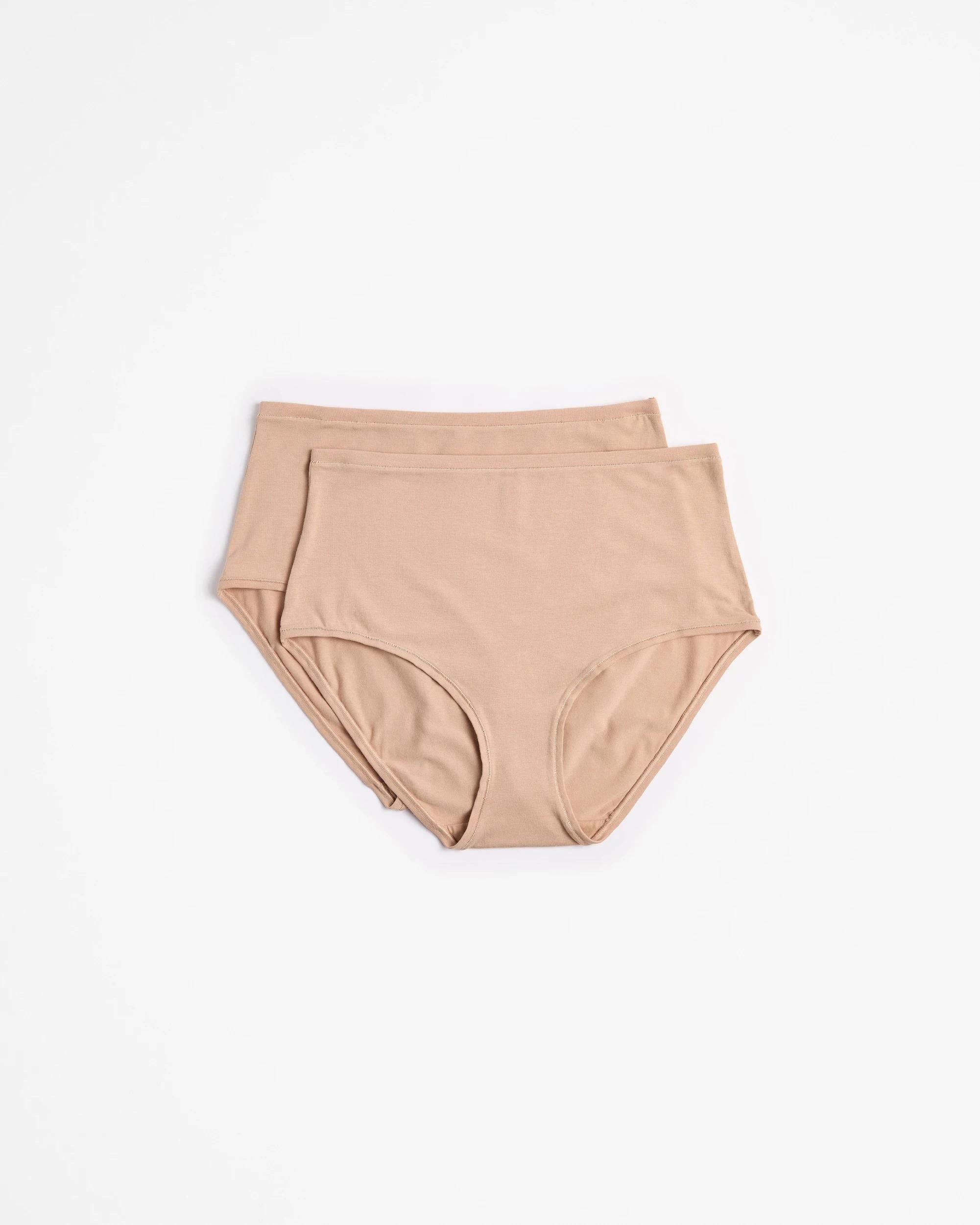 1 Target Woman 2 Pack Bamboo Full Briefs LATTE, 1 of 4