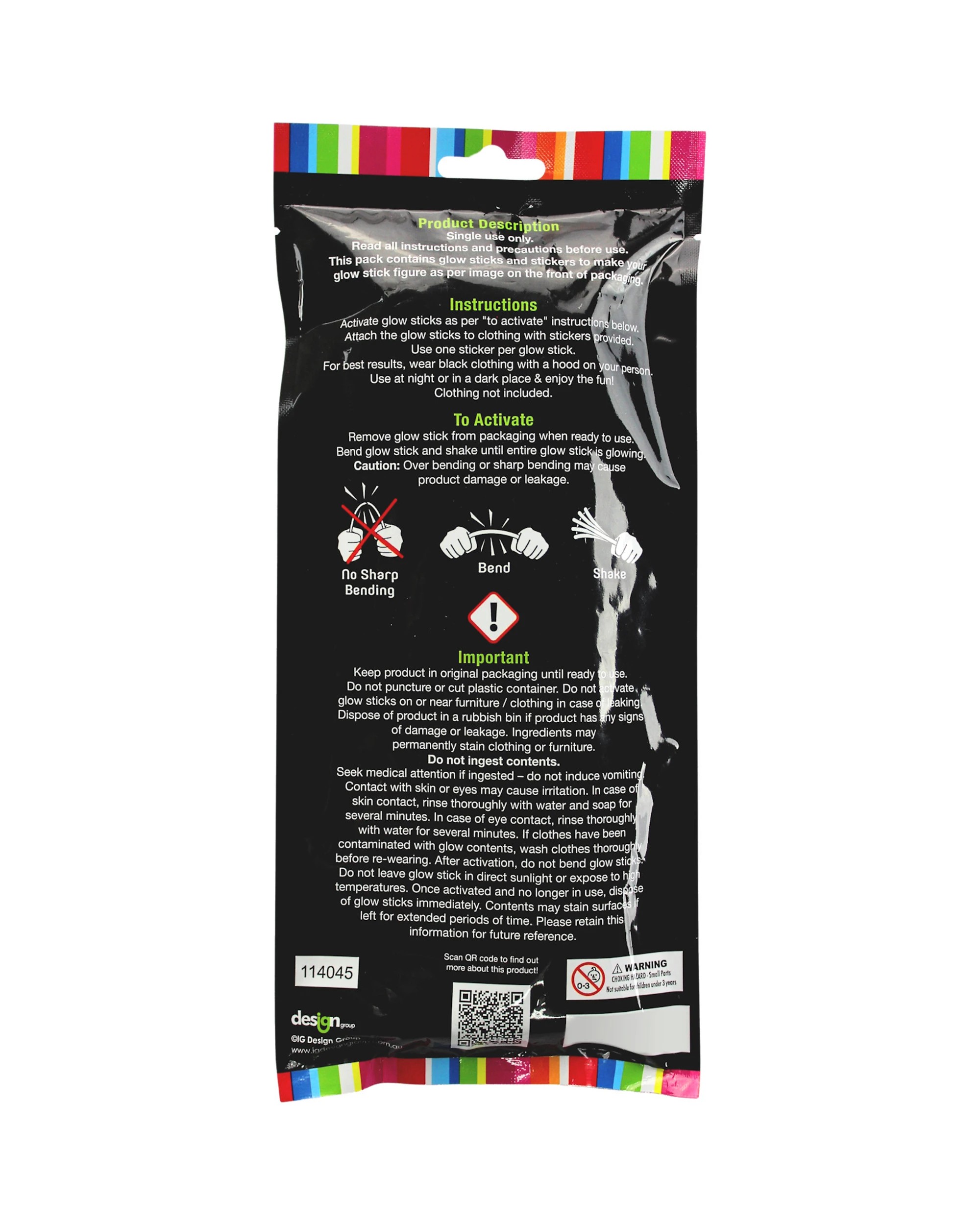 2 Glow Stick Figures Costume Kit, 2 of 2