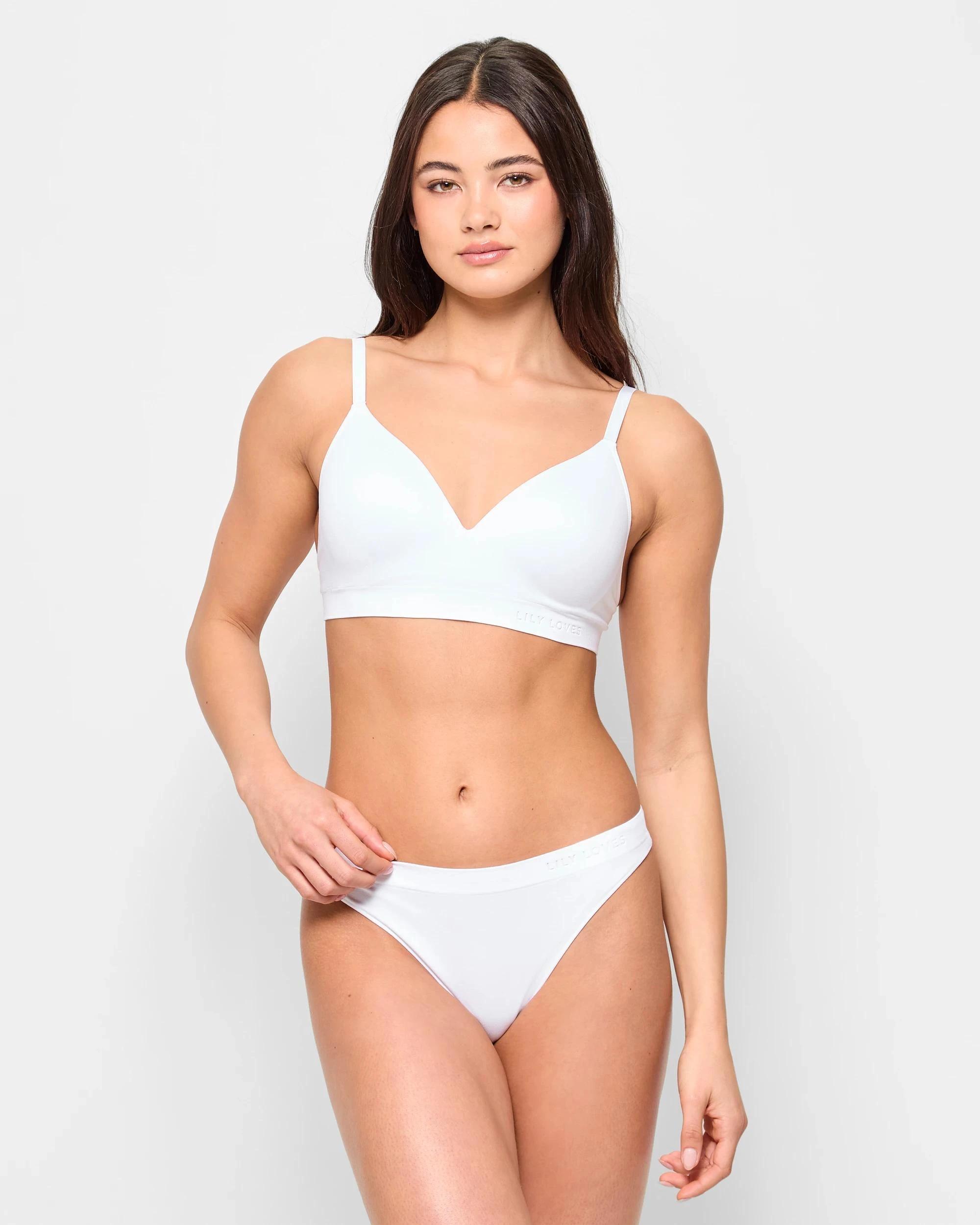 3 2 Pack Seamfree Embossed G-String Briefs 2 Pack - Lily Loves BARE BEAUTY NEUTRAL/WHITE, 3 of 4