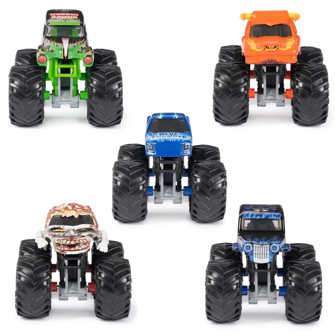 3 5 Pack Monster Jam Pit Party 1:64 Scale Truck Set, 3 of 10