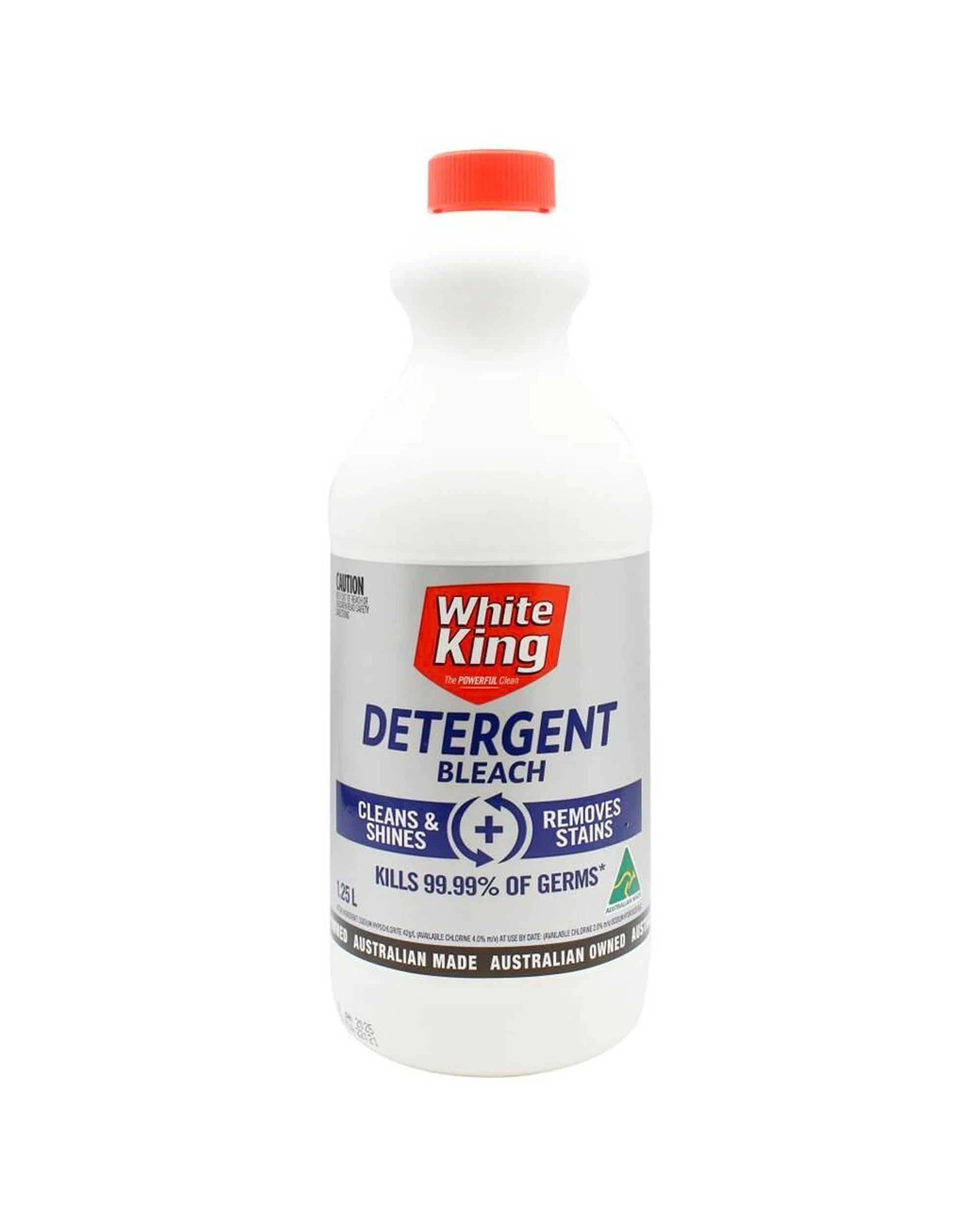 2 White King 12PK Detergent Bleach Home Cleaning Liquid 1.25L - White, 2 of 4