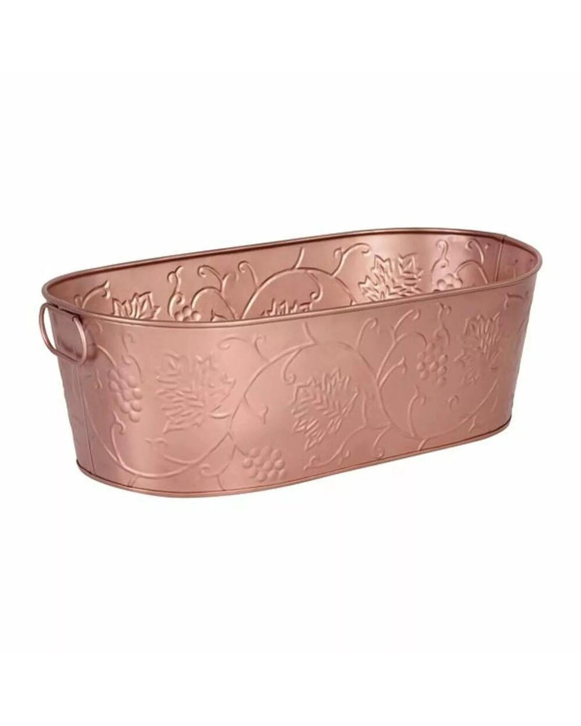1 Moda Oval Beverage Tub Satin Copper Vine 545x290x178mm, 1 of 3