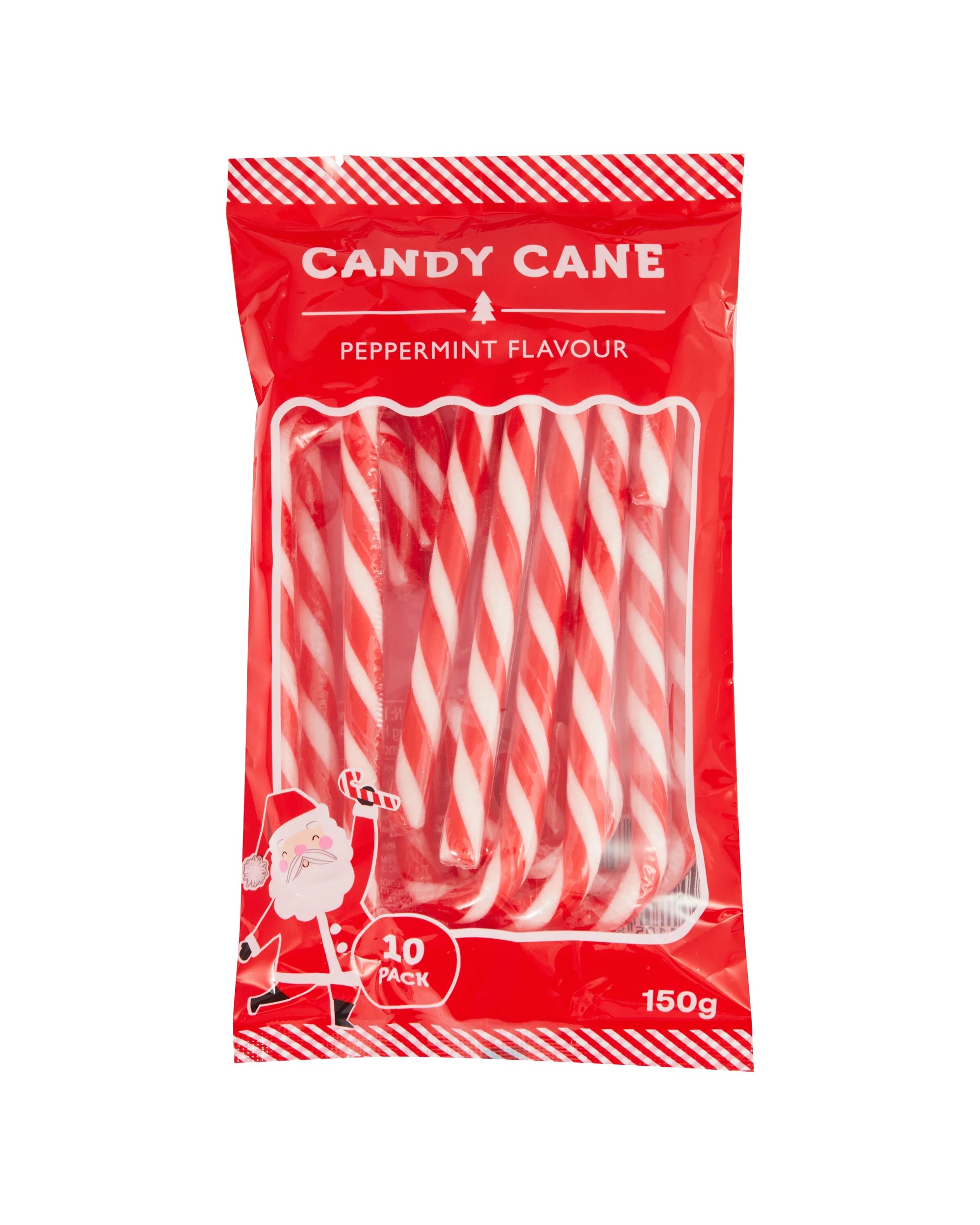 1 10 Pack Peppermint Flavour Candy Cane 150g, 1 of 3
