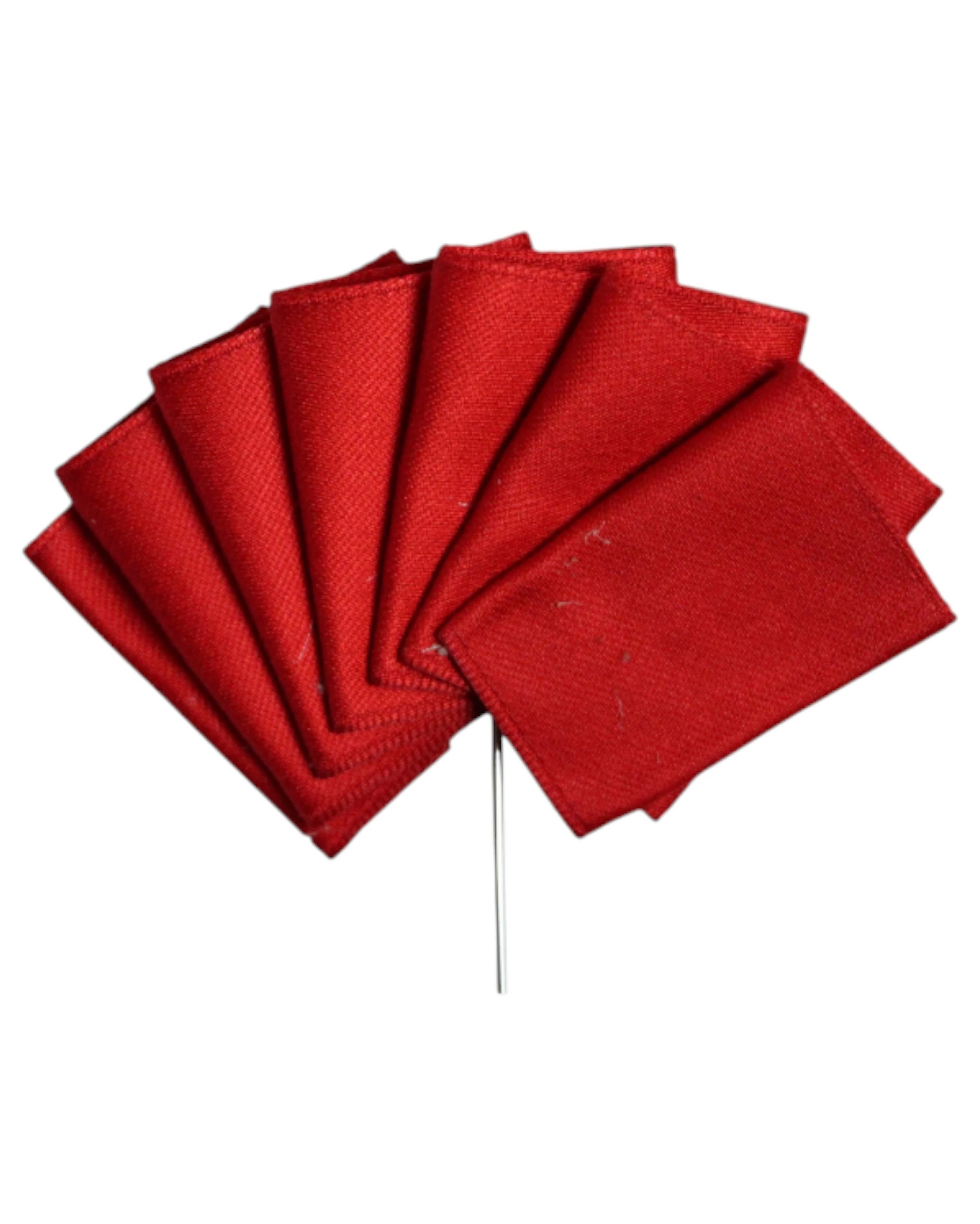3 Zasel Mens Red Suit Pocket Square Blazer Jacket Lapel Pin - Multi, 3 of 3