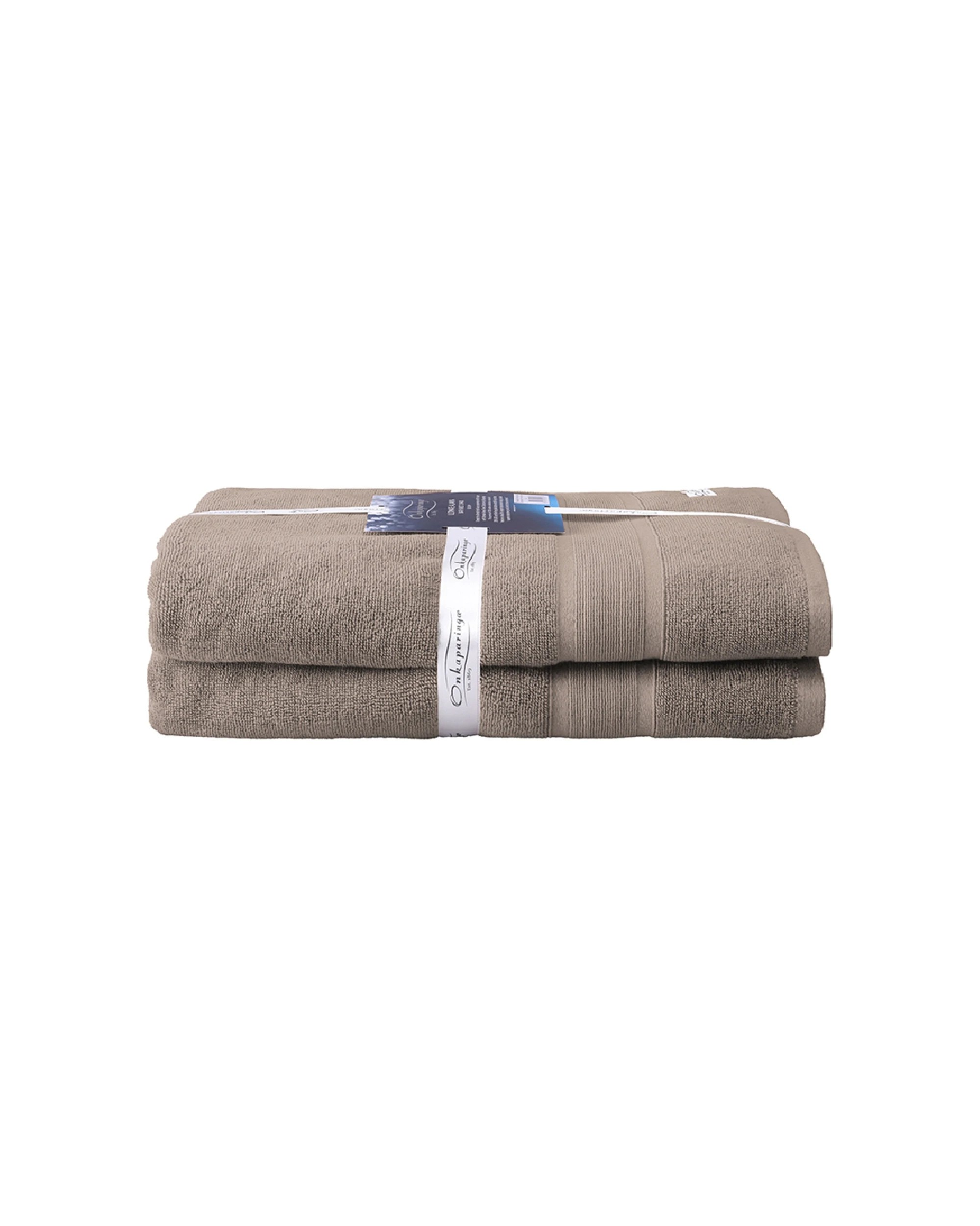 1 Onkaparinga Ultimate Alanya Bath Sheet/Towel 550Gsm Almond 2PK - Beige, 1 of 3