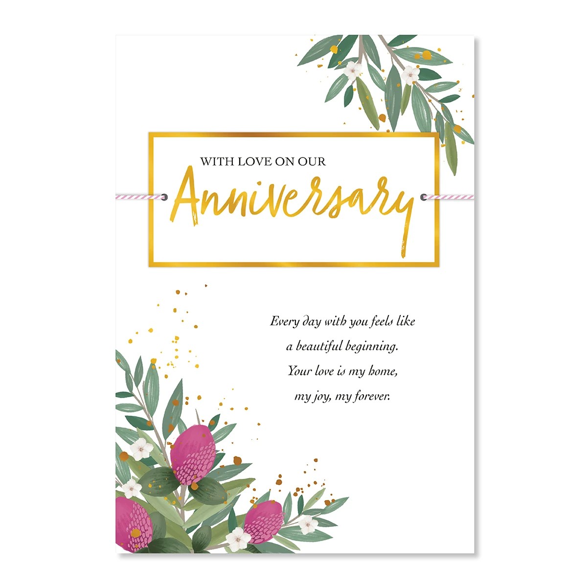 3 Hallmark Anniversary Card - Floral, 3 of 3