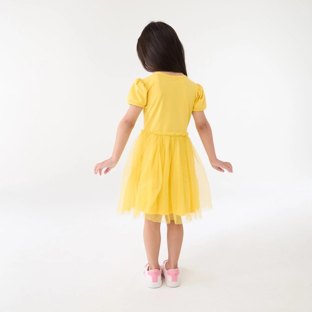 7 Disney Princess Belle License Short Sleeve Tutu Dress BELLE TUTU, 7 of 7