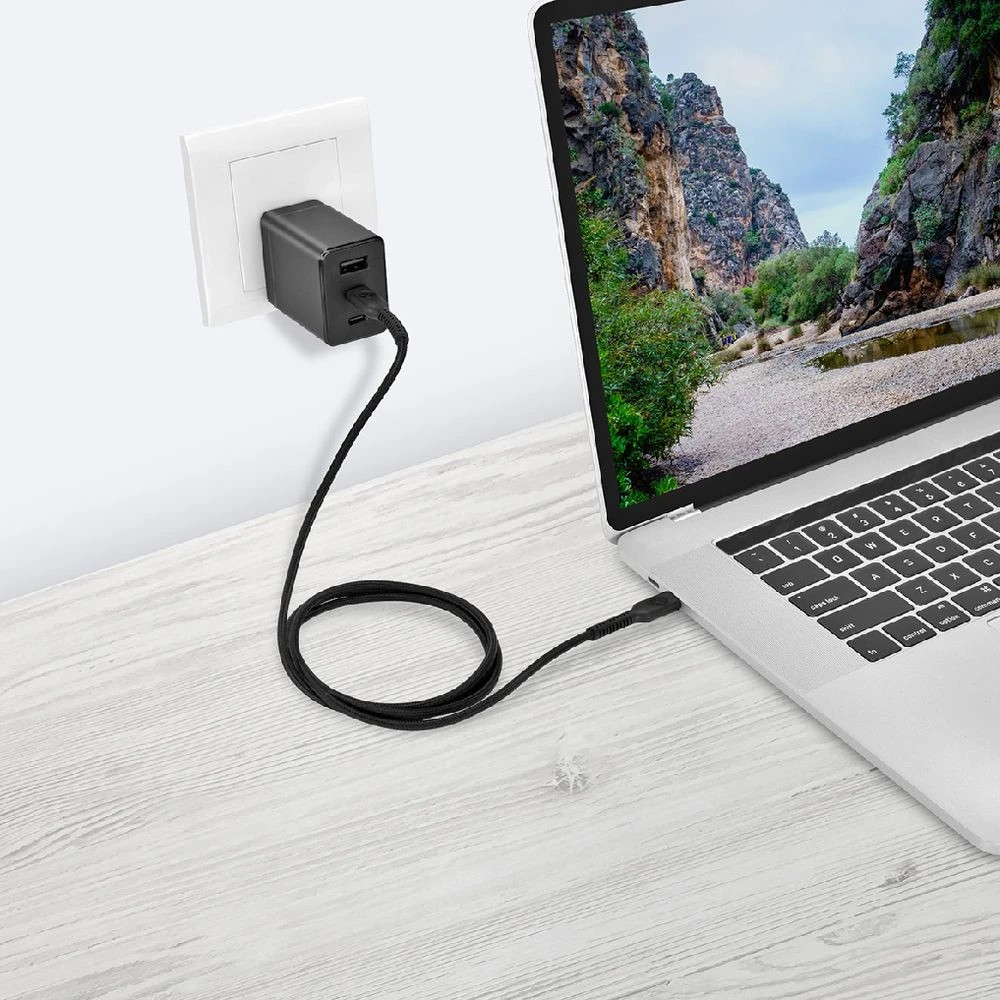 6 Bonelk Long-life Easy Grip USB-C to USB-C Cable 100W 2m Black, 6 of 6