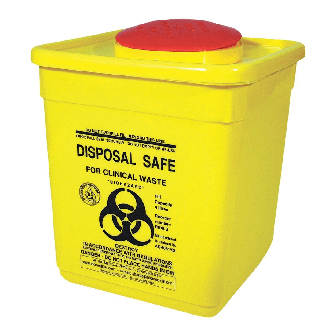 1 Brady Sharps Container 4.75L Yellow, 1 of 1