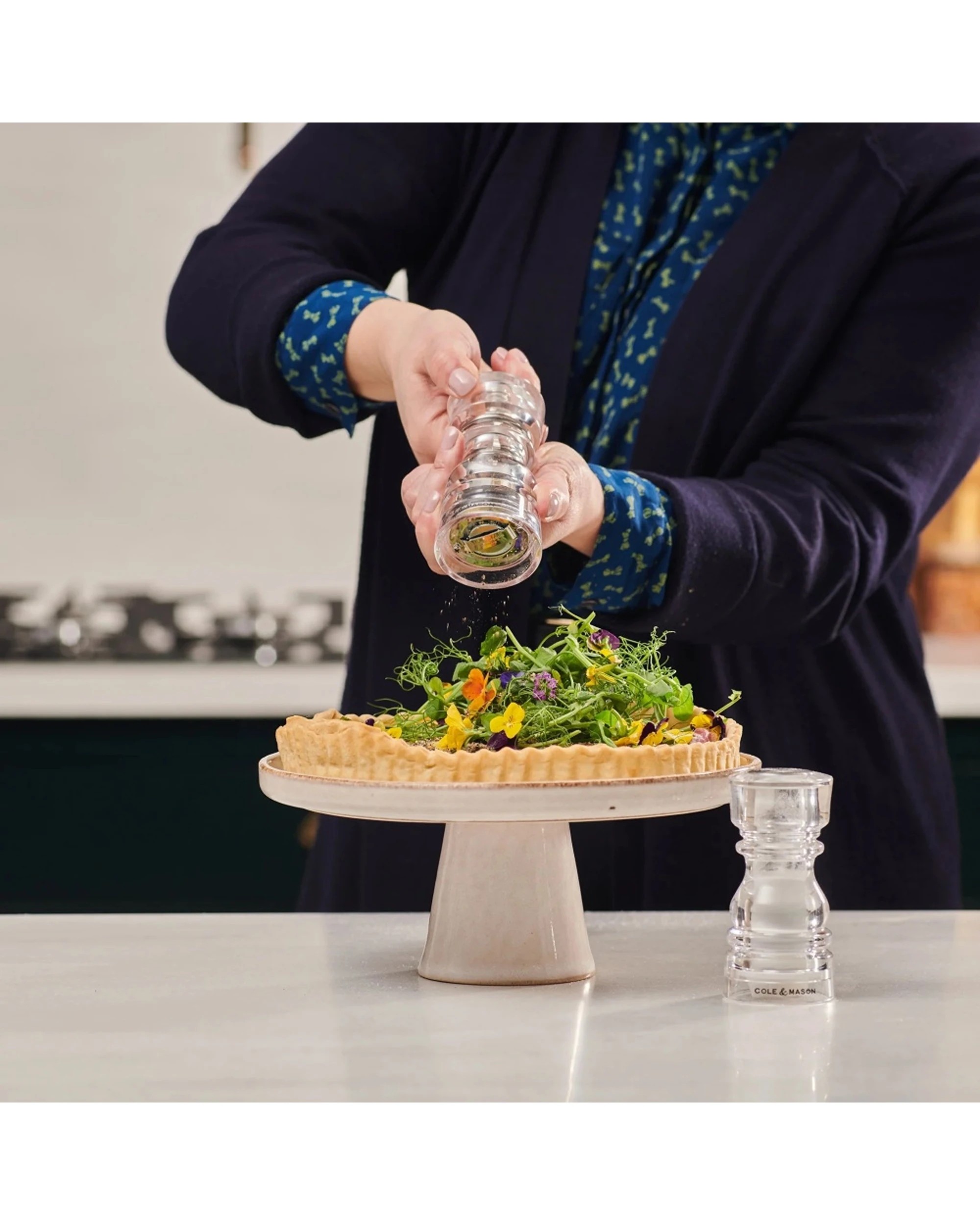 3 Cole Mason London Acrylic Salt Shaker & Pepper Mill Set 13cm - Clear, 3 of 7