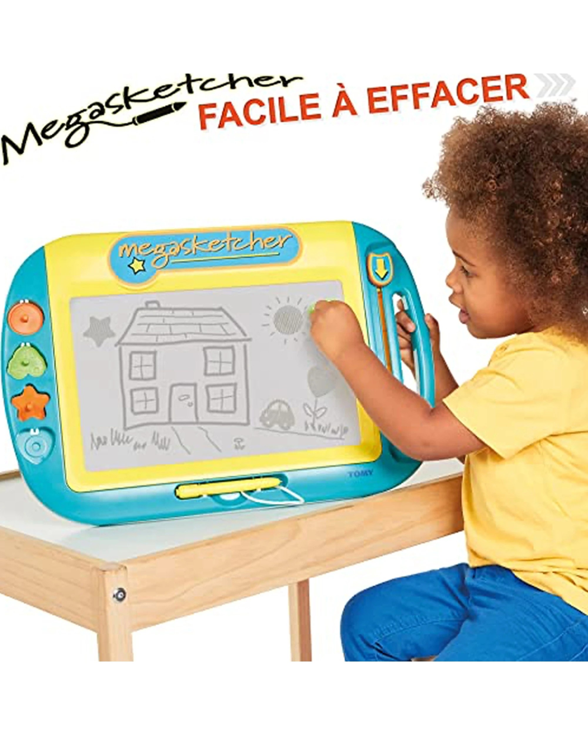 2 Tomy Megasketcher Motorised Magnetic Drawing Board 40 By 31.8cm Kids 3 Plus - Multi, 2 of 3